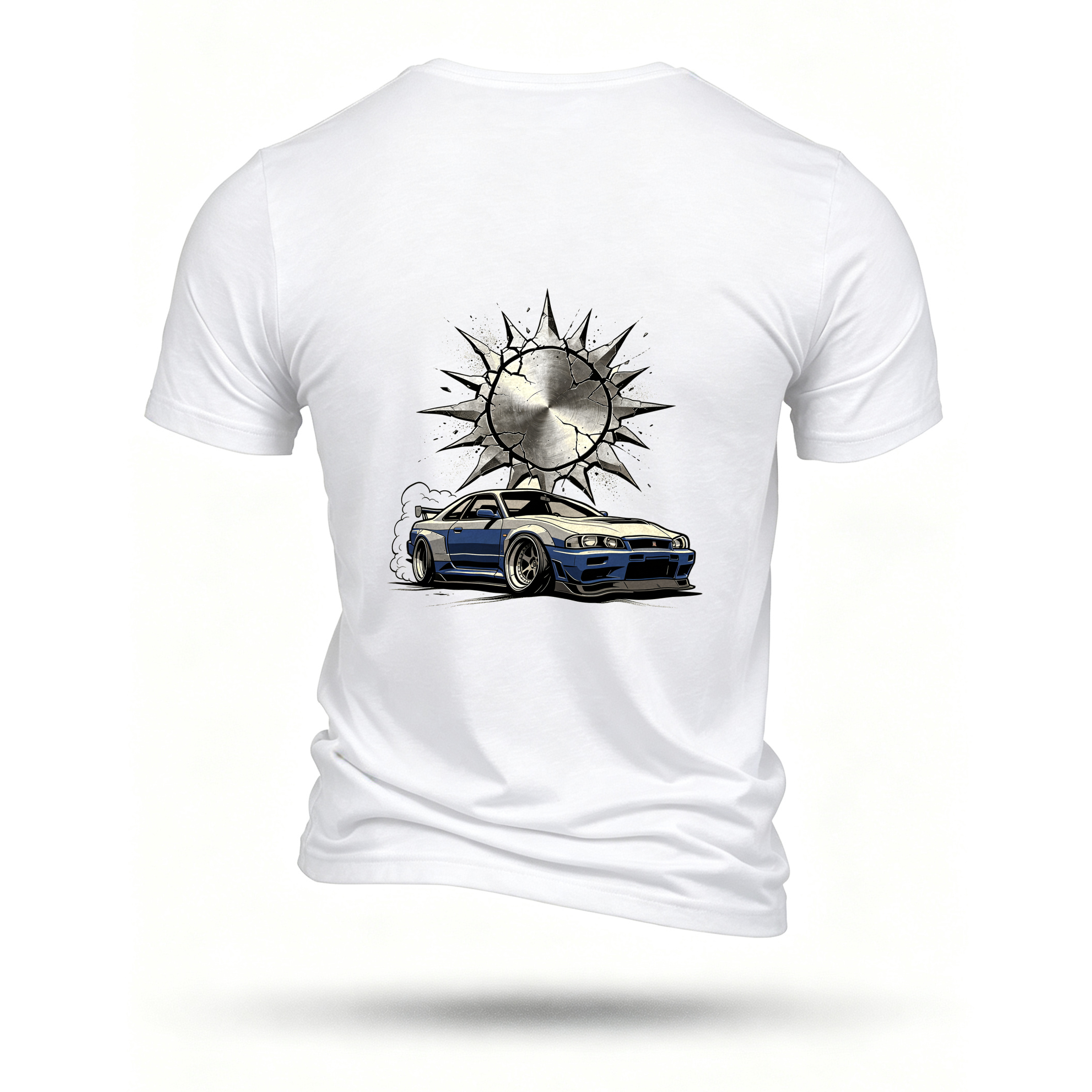 White T-shirt, back print