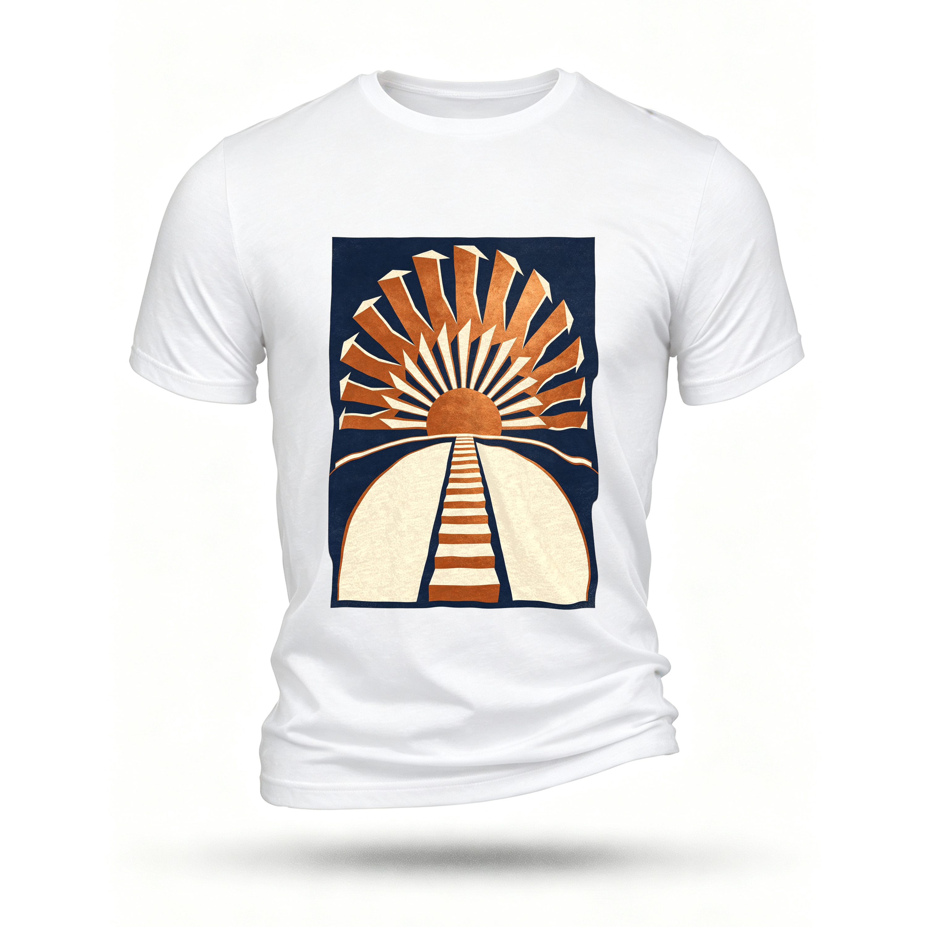 White T-shirt, front print