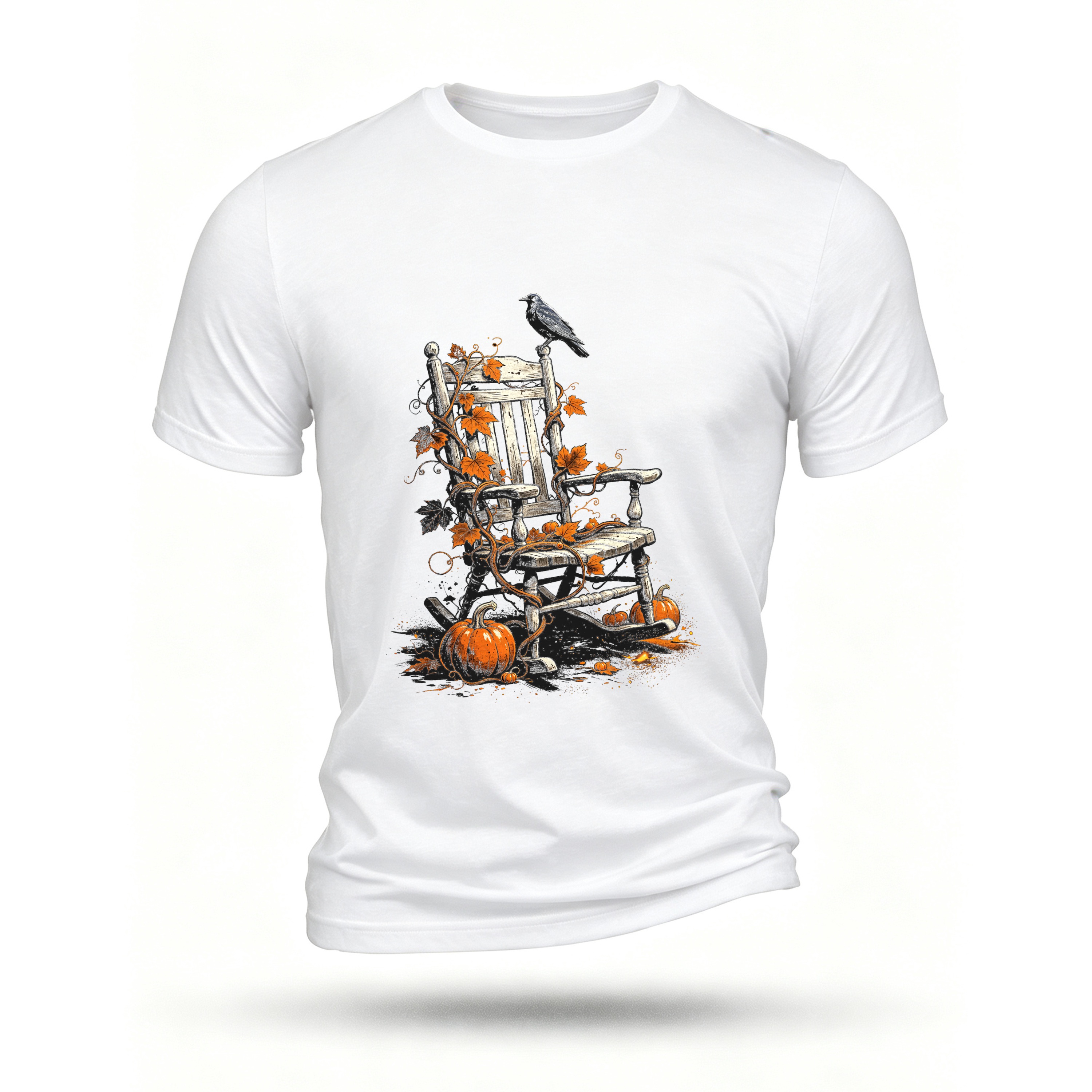 White T-shirt, front print
