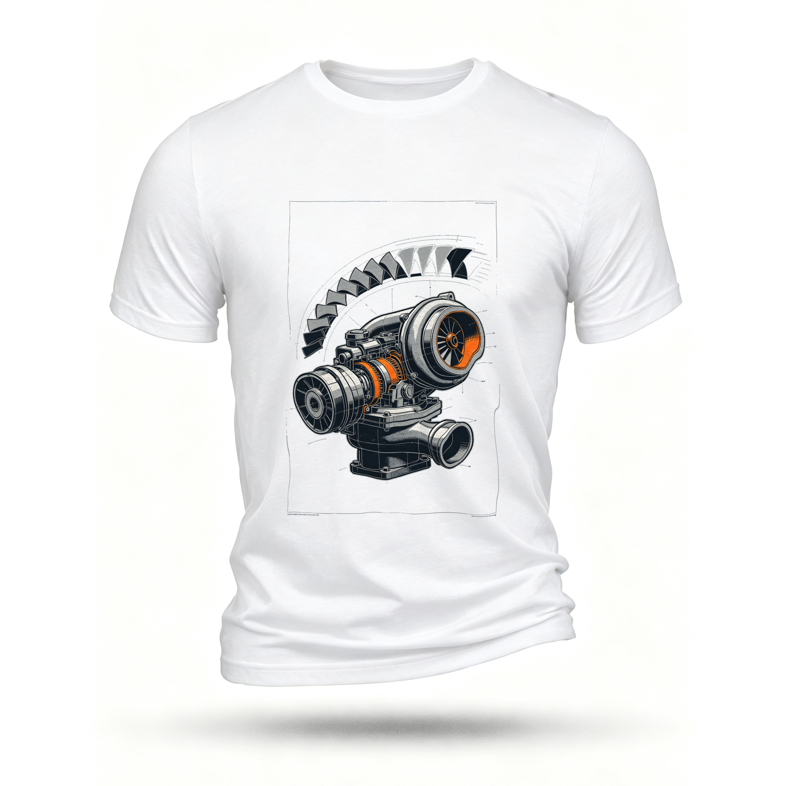 White T-shirt, front print