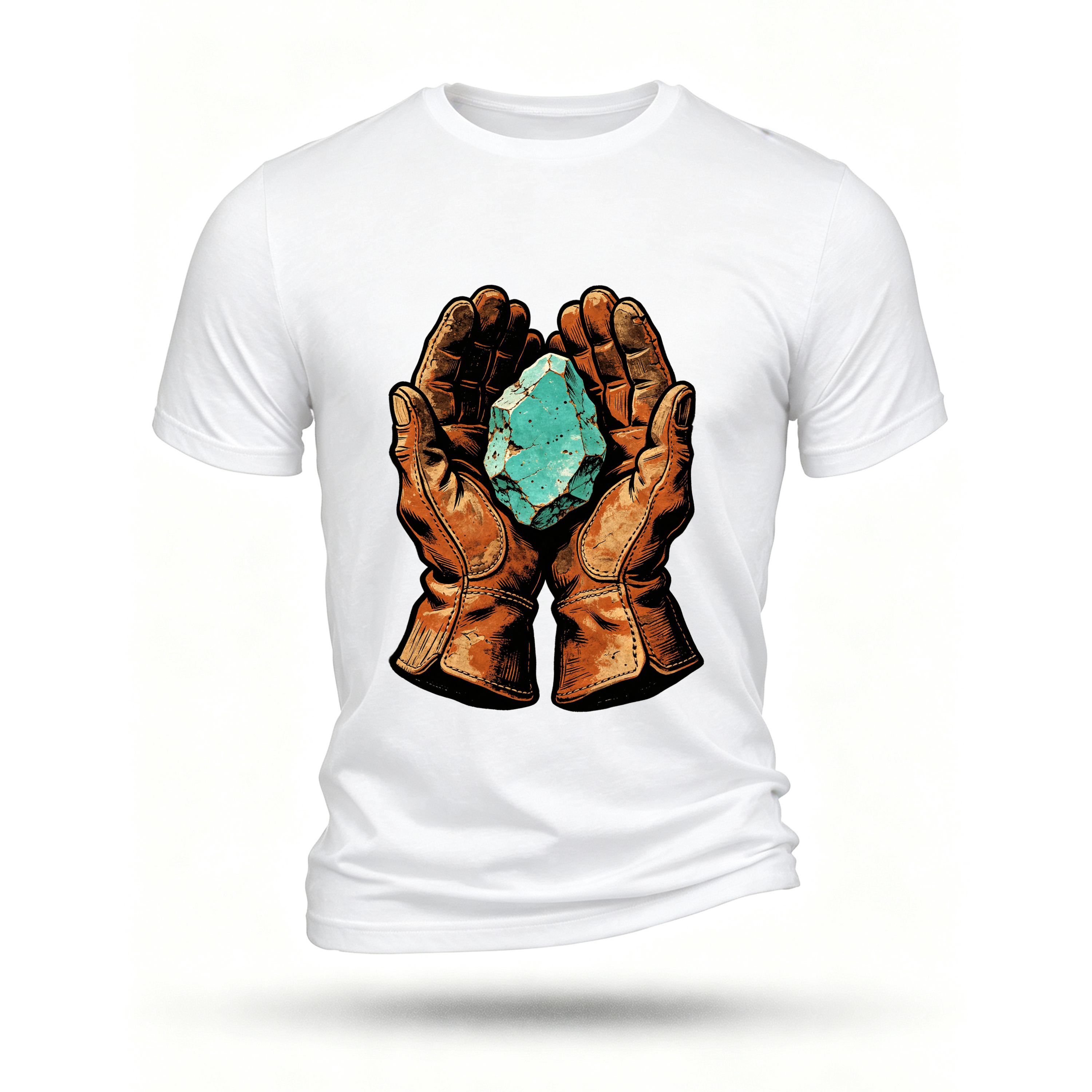 White T-shirt, front print