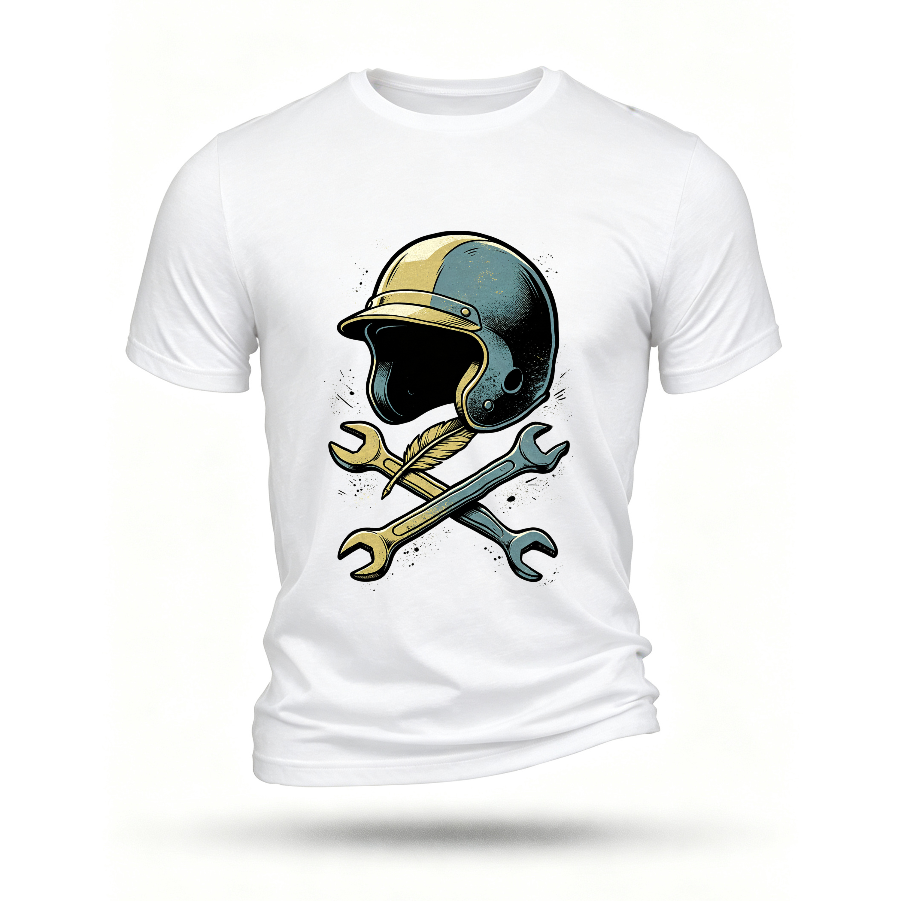 White T-shirt, front print