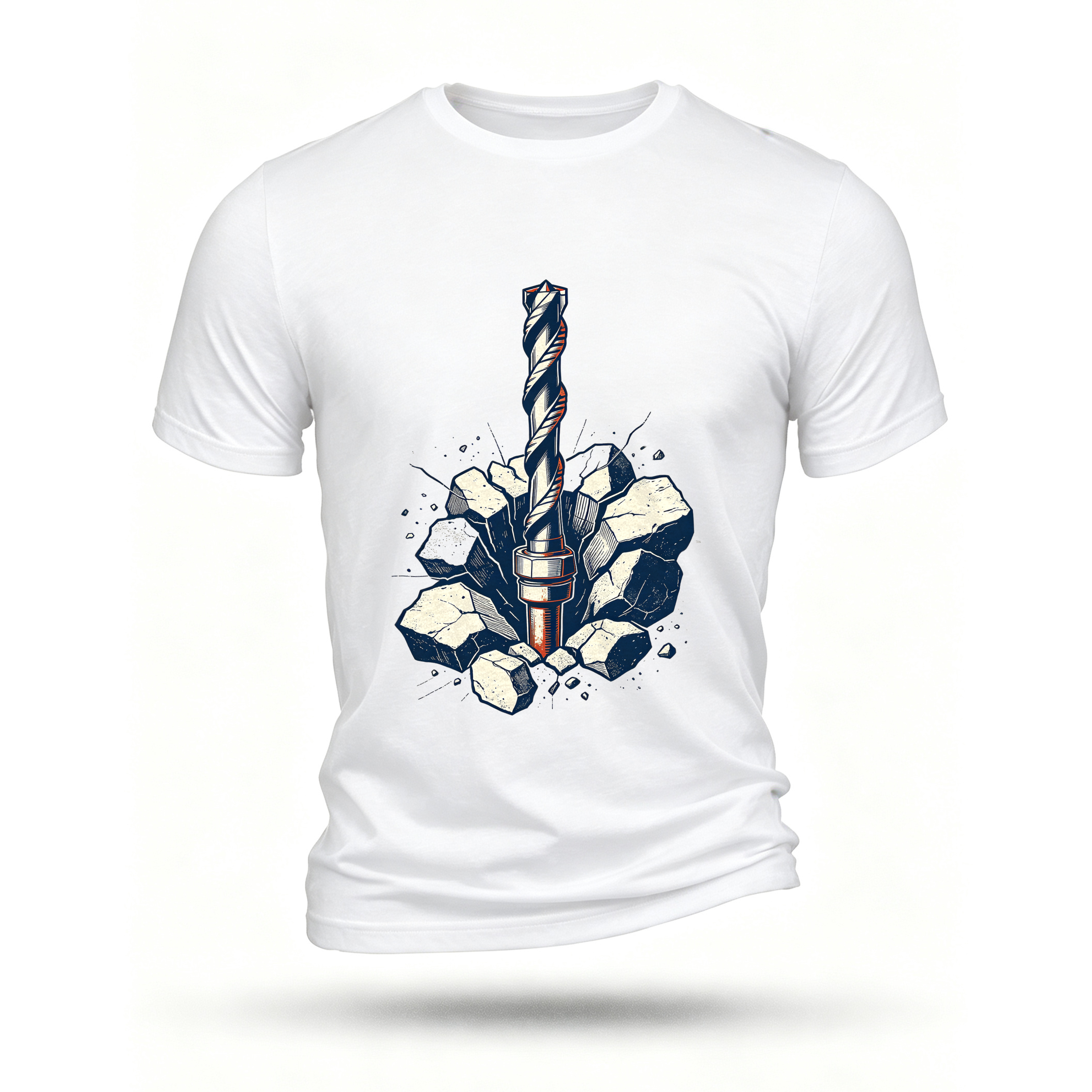 White T-shirt, front print