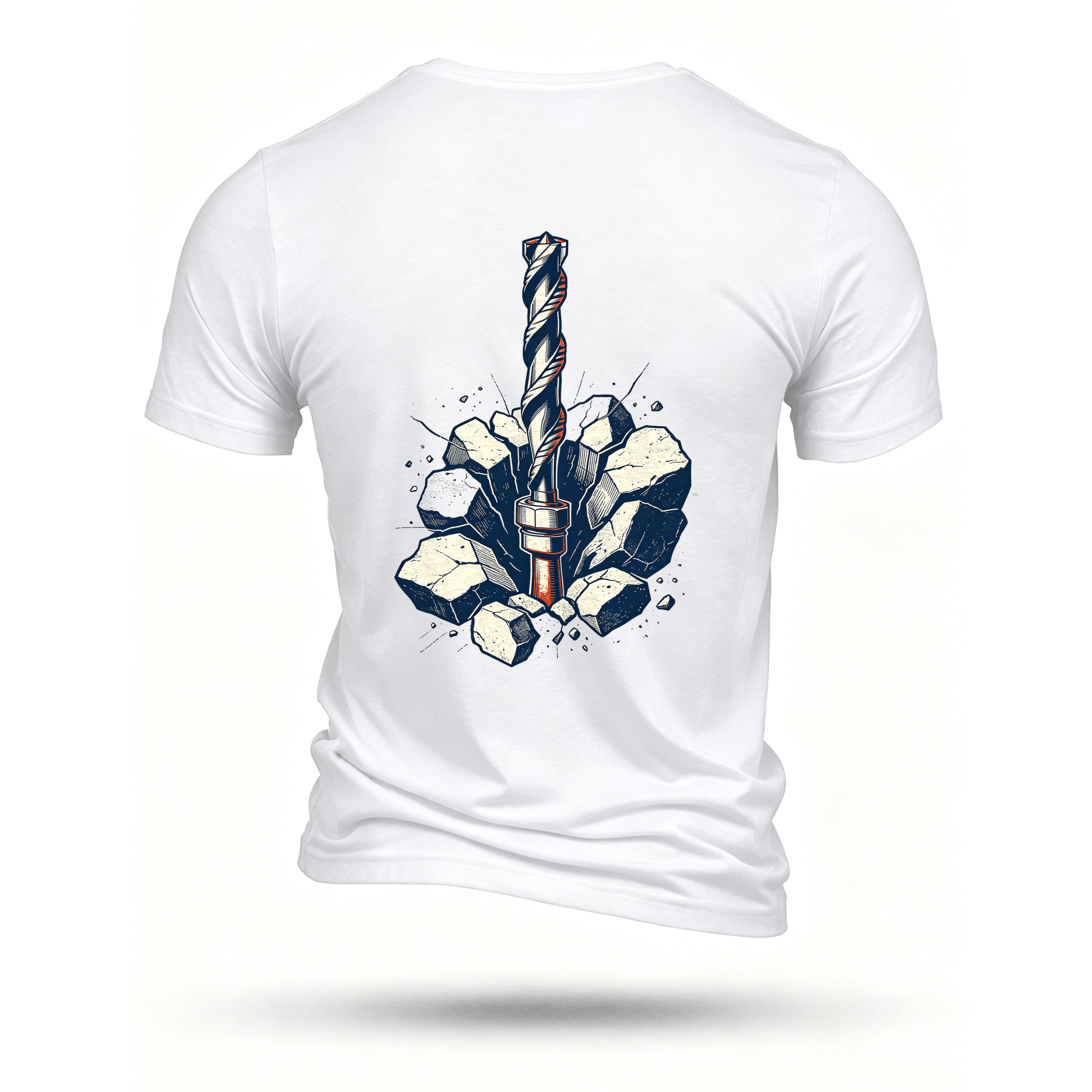 White T-shirt, back print