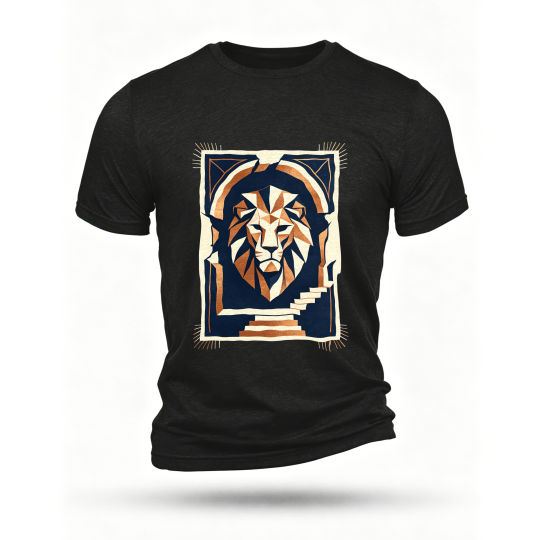 Black T-shirt, front print