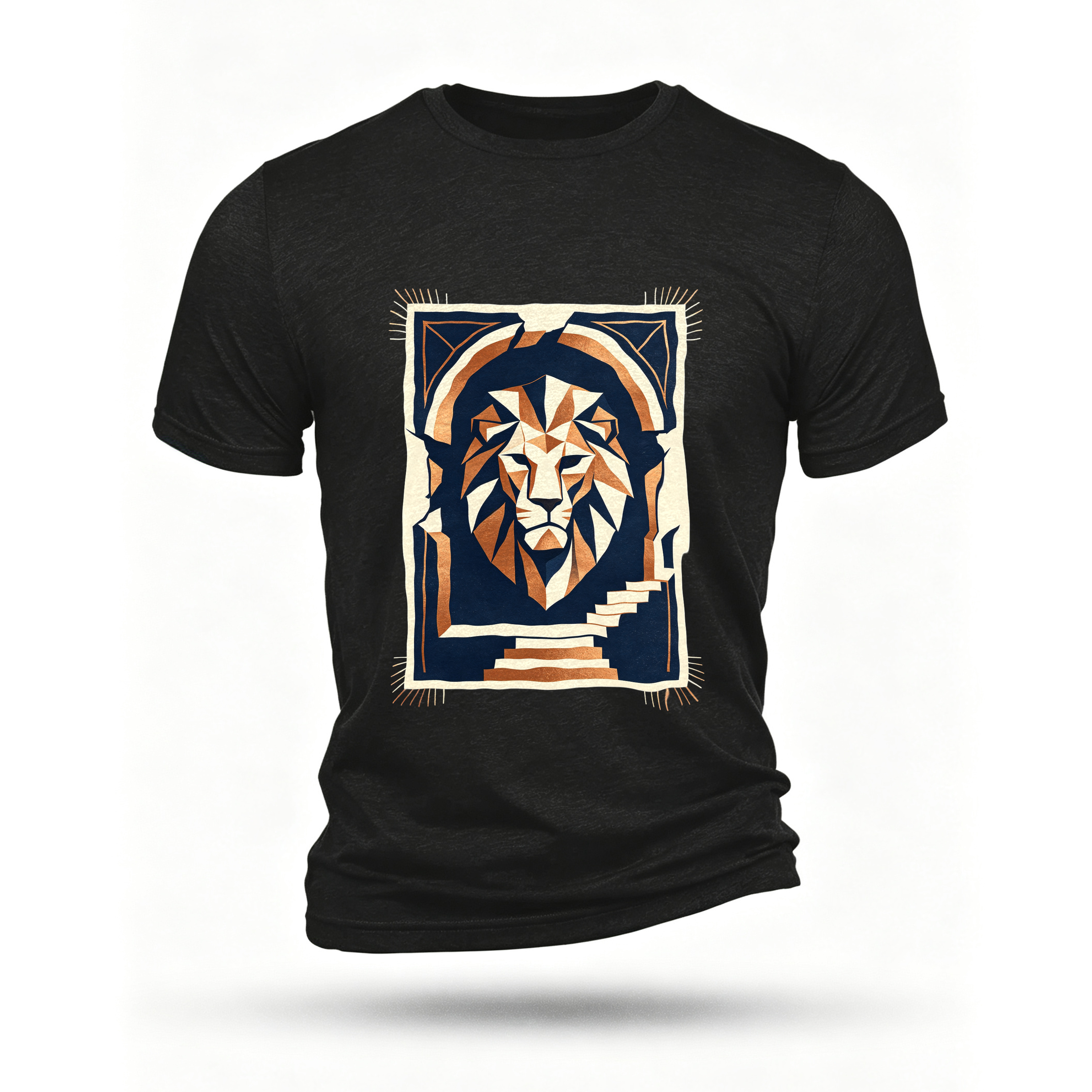 Black T-shirt, front print
