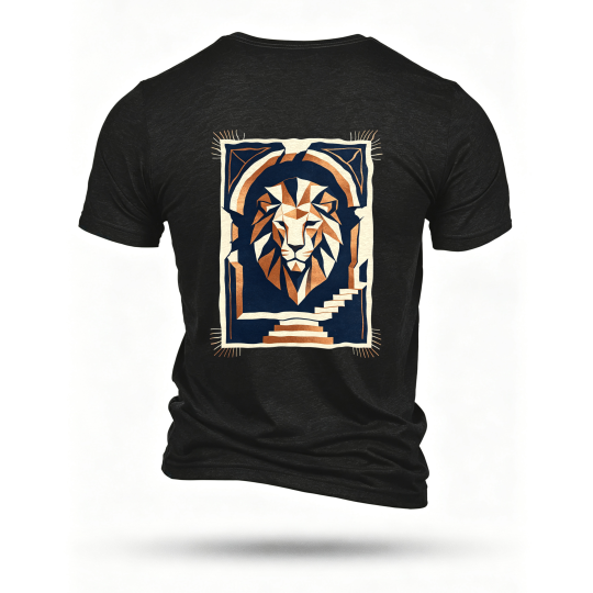 Black T-shirt, back print