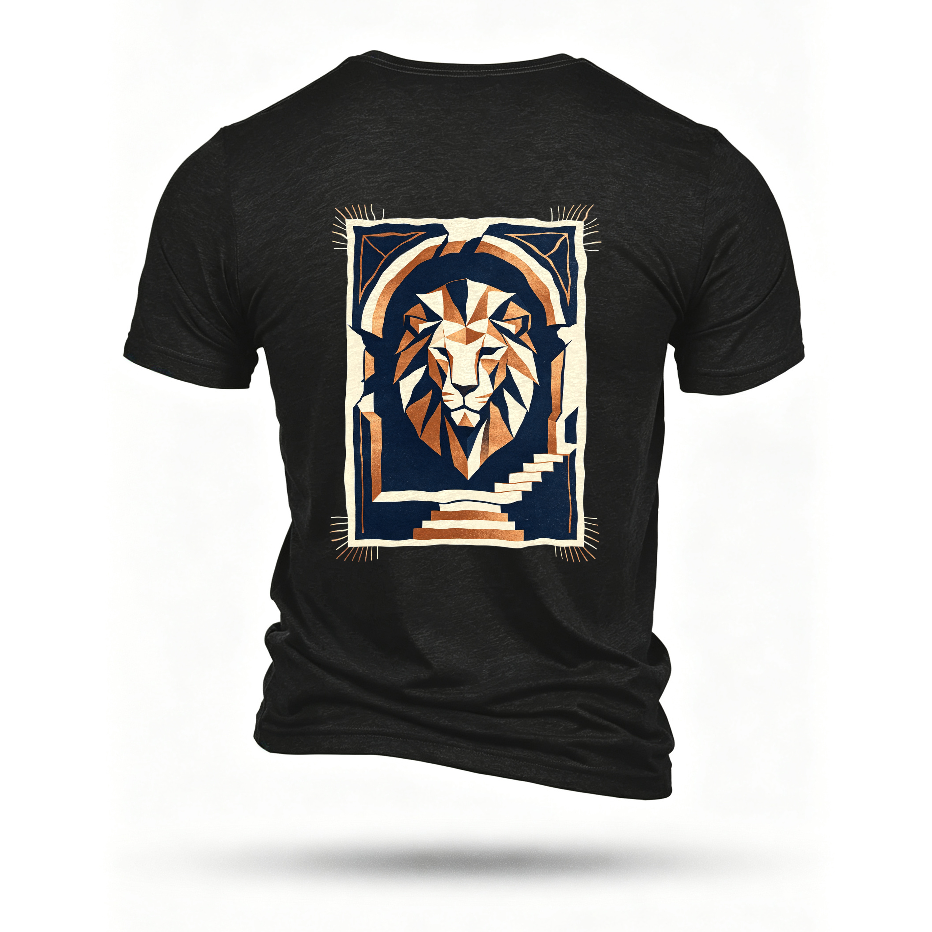 Black T-shirt, back print