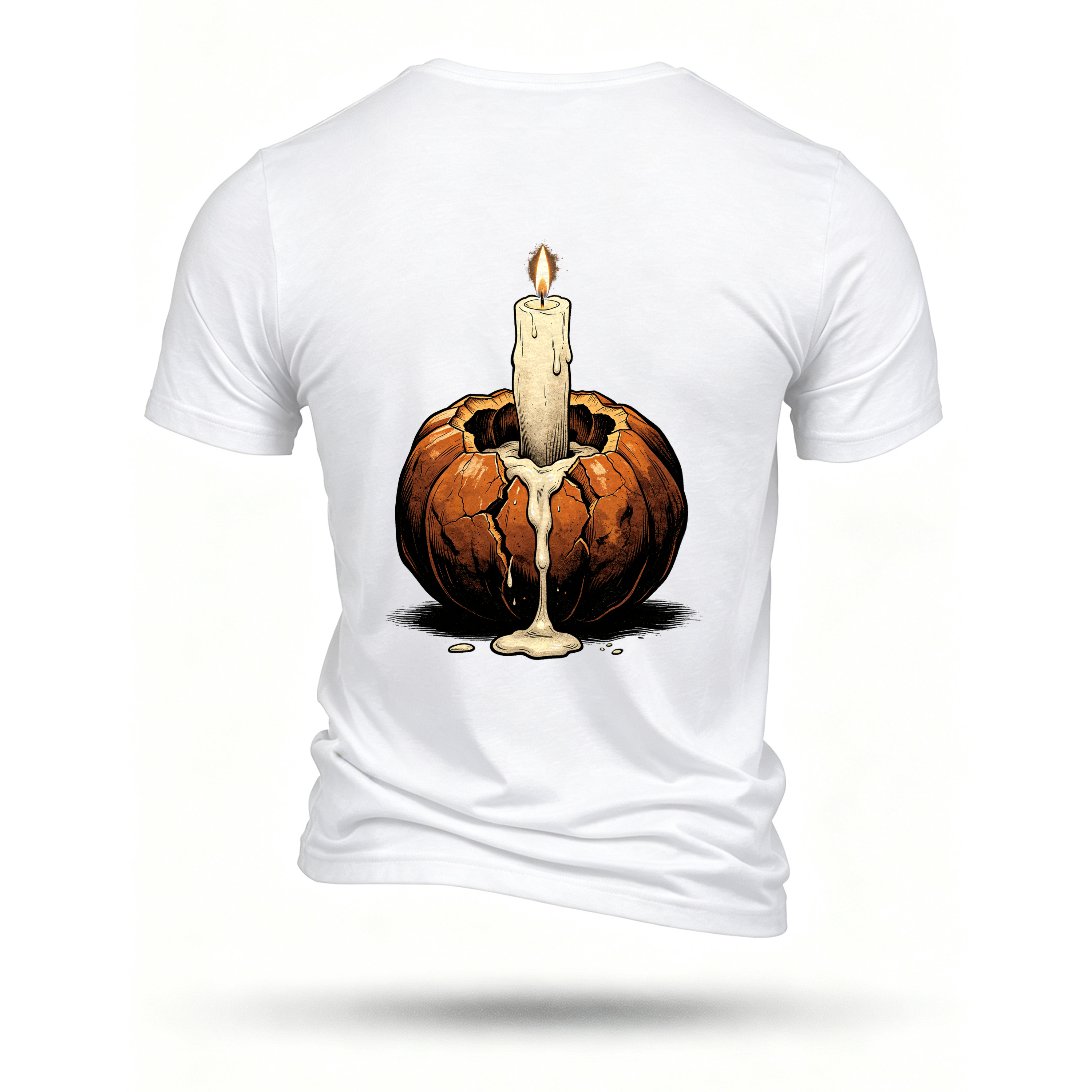 White T-shirt, back print