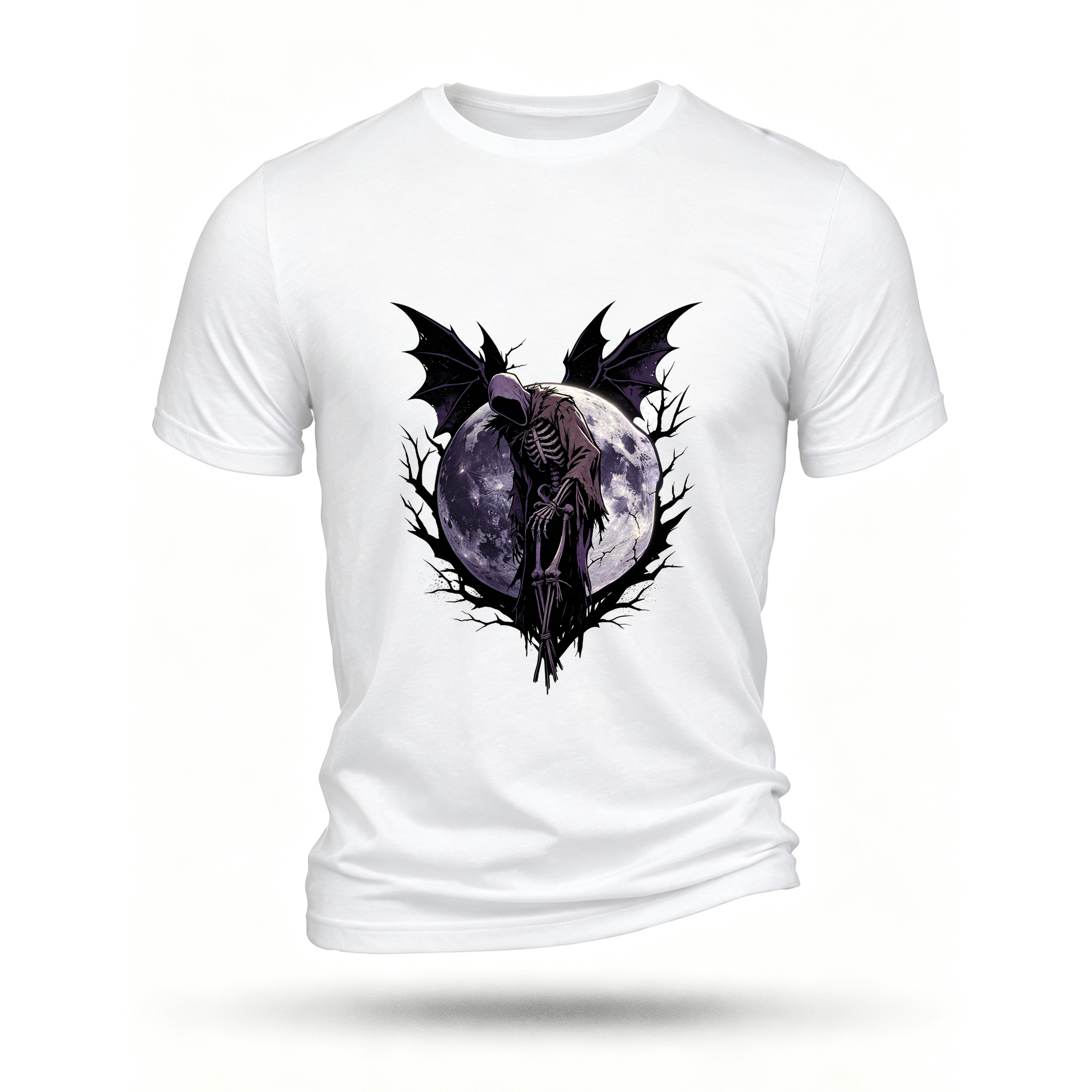 White T-shirt, front print