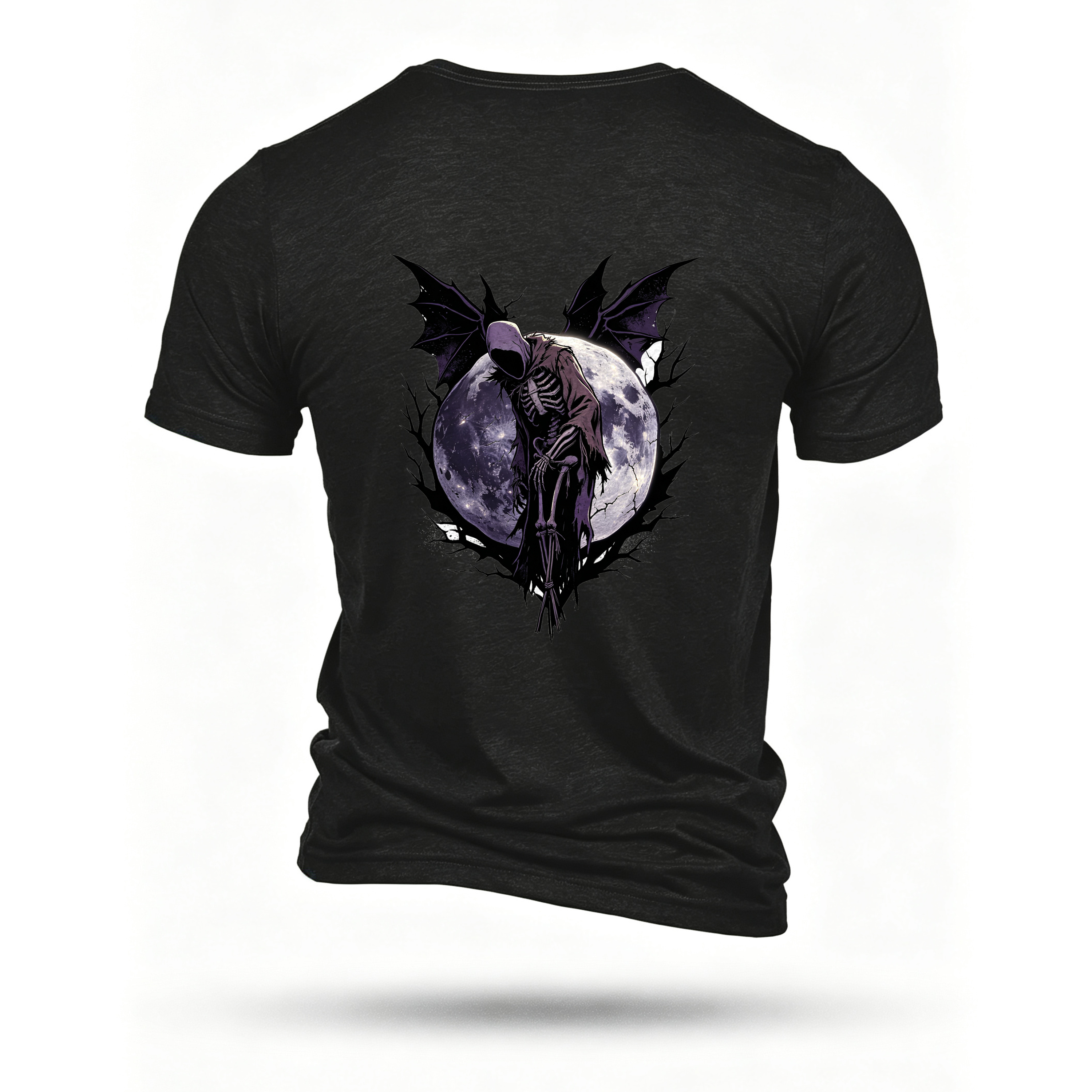 Black T-shirt, back print