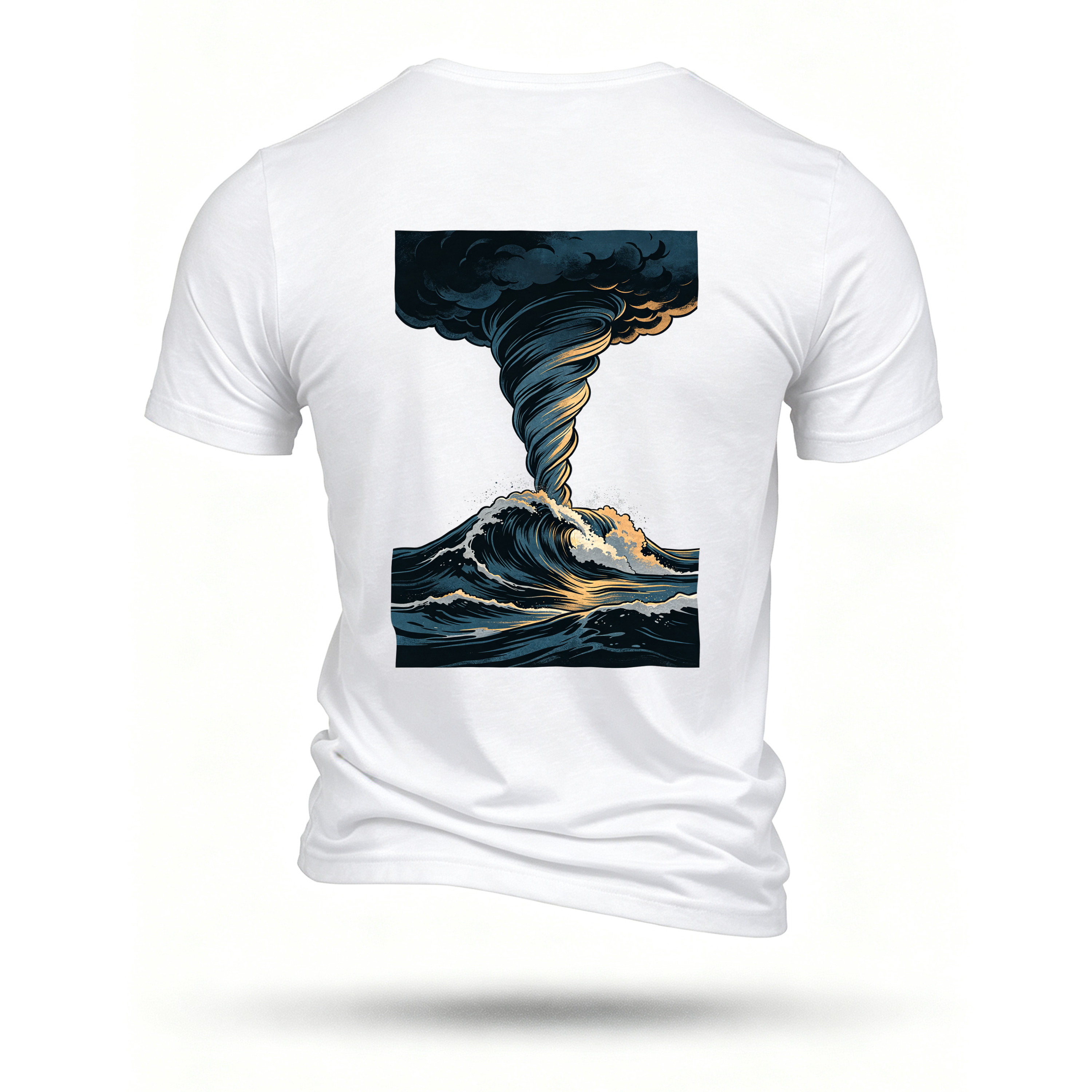 White T-shirt, back print