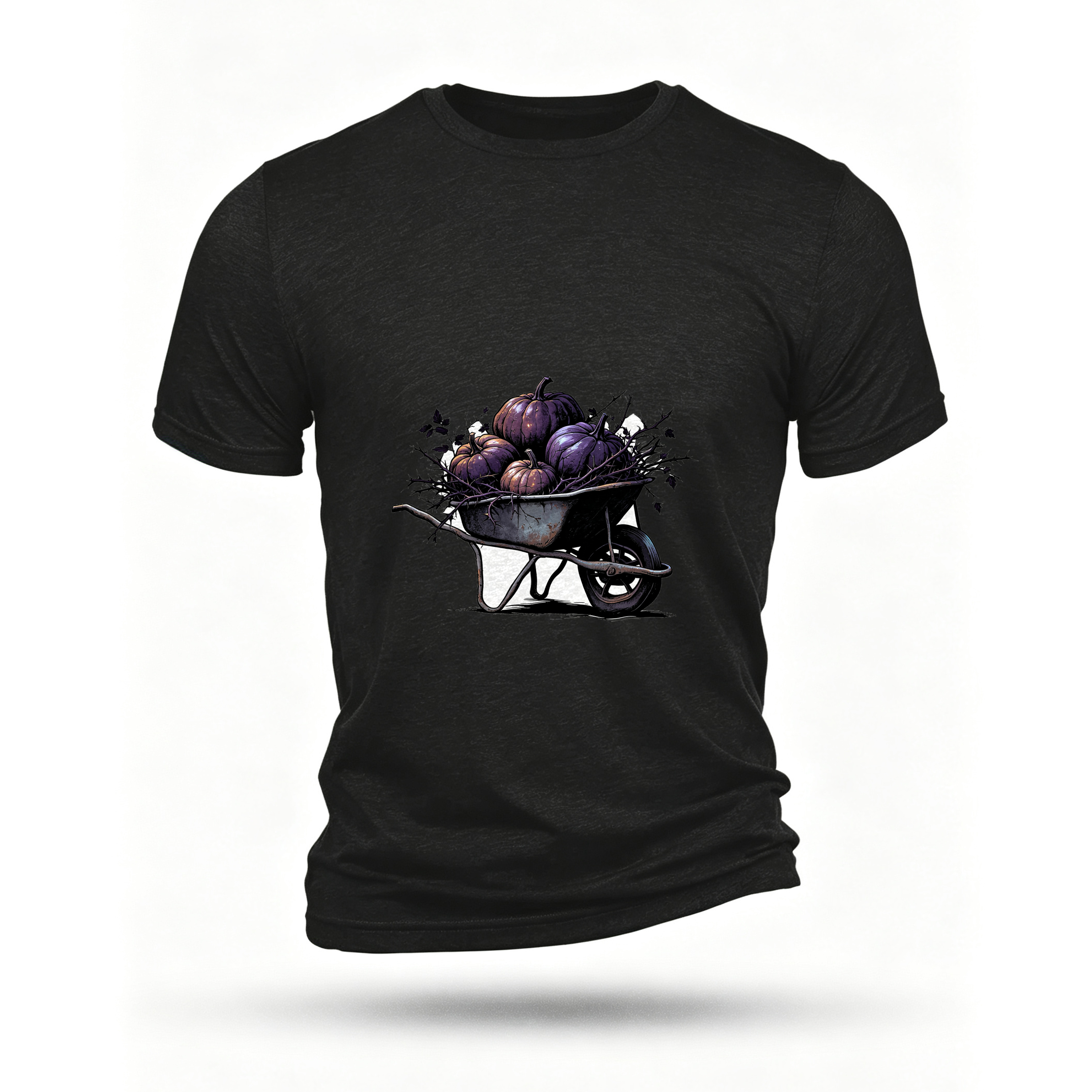 Black T-shirt, front print