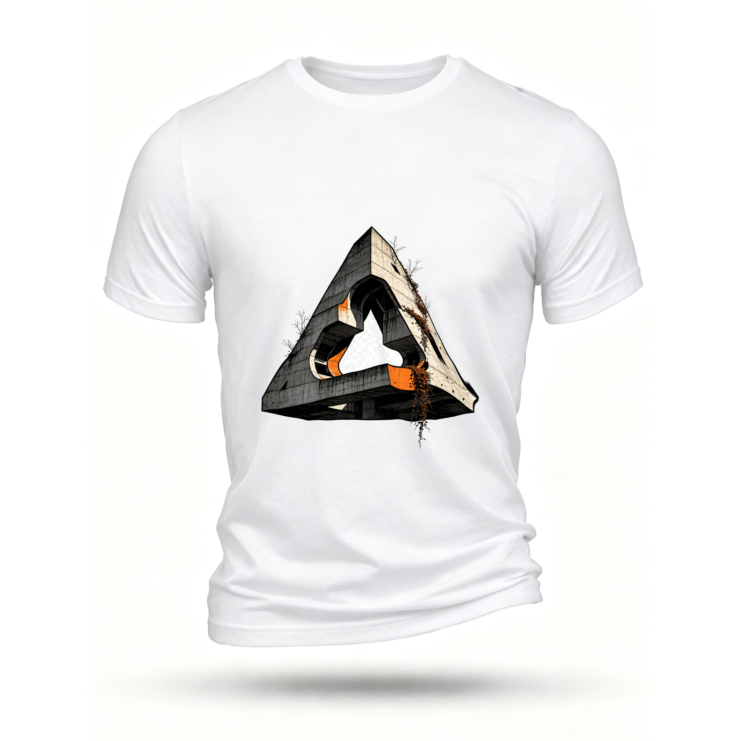 White T-shirt, front print