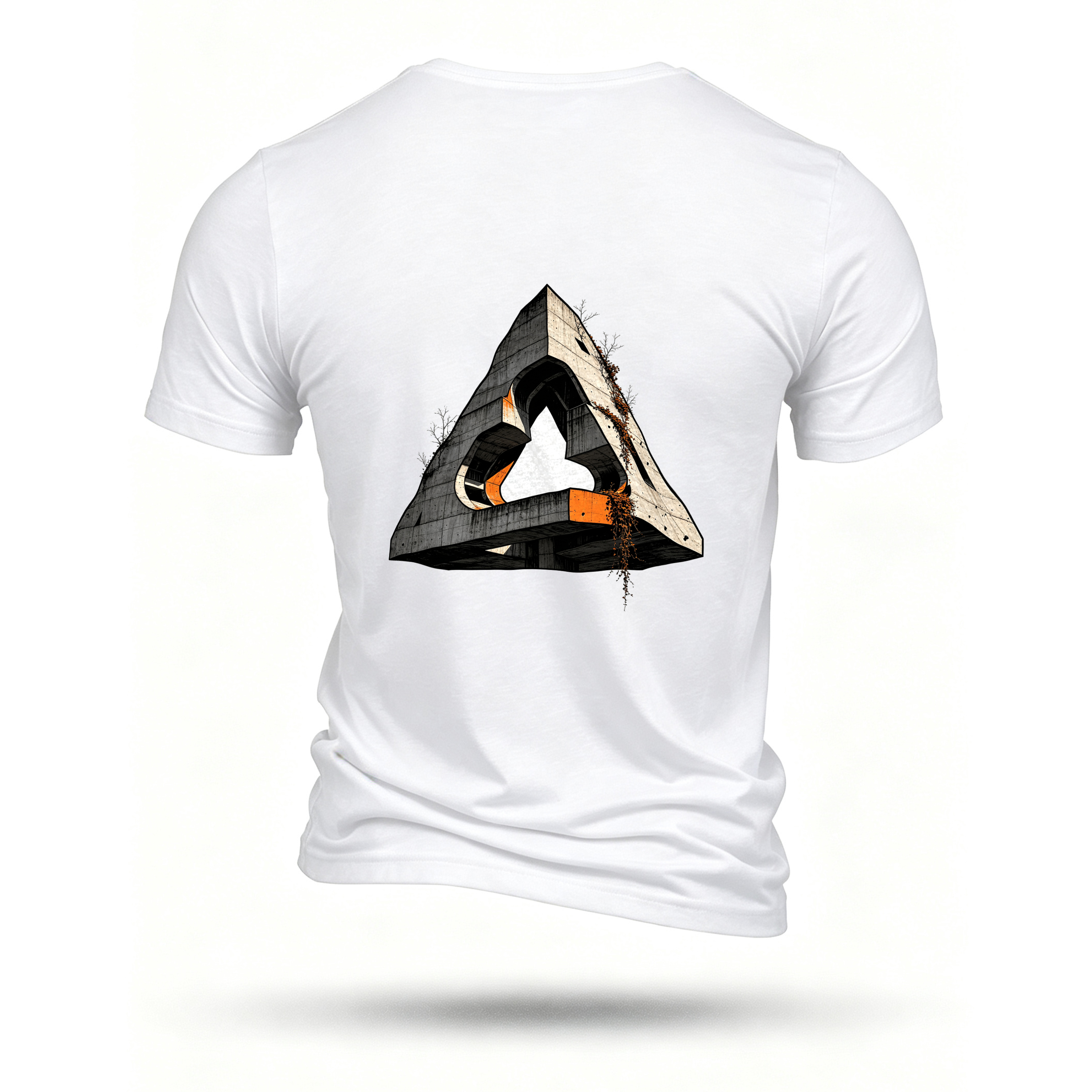 White T-shirt, back print