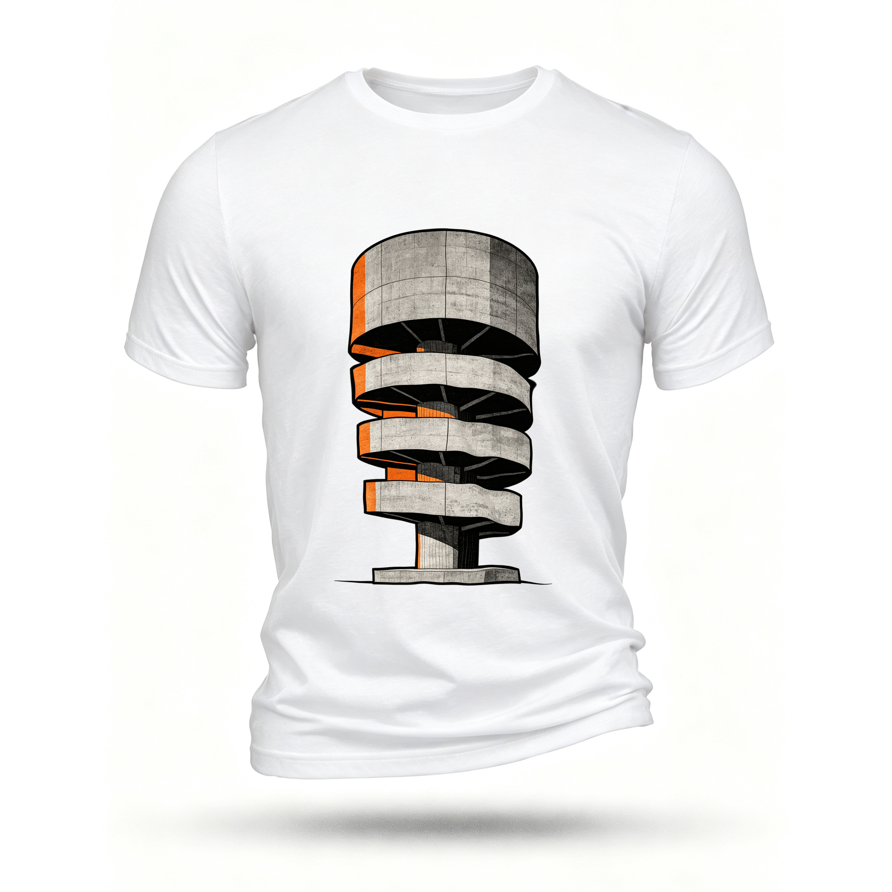 White T-shirt, front print