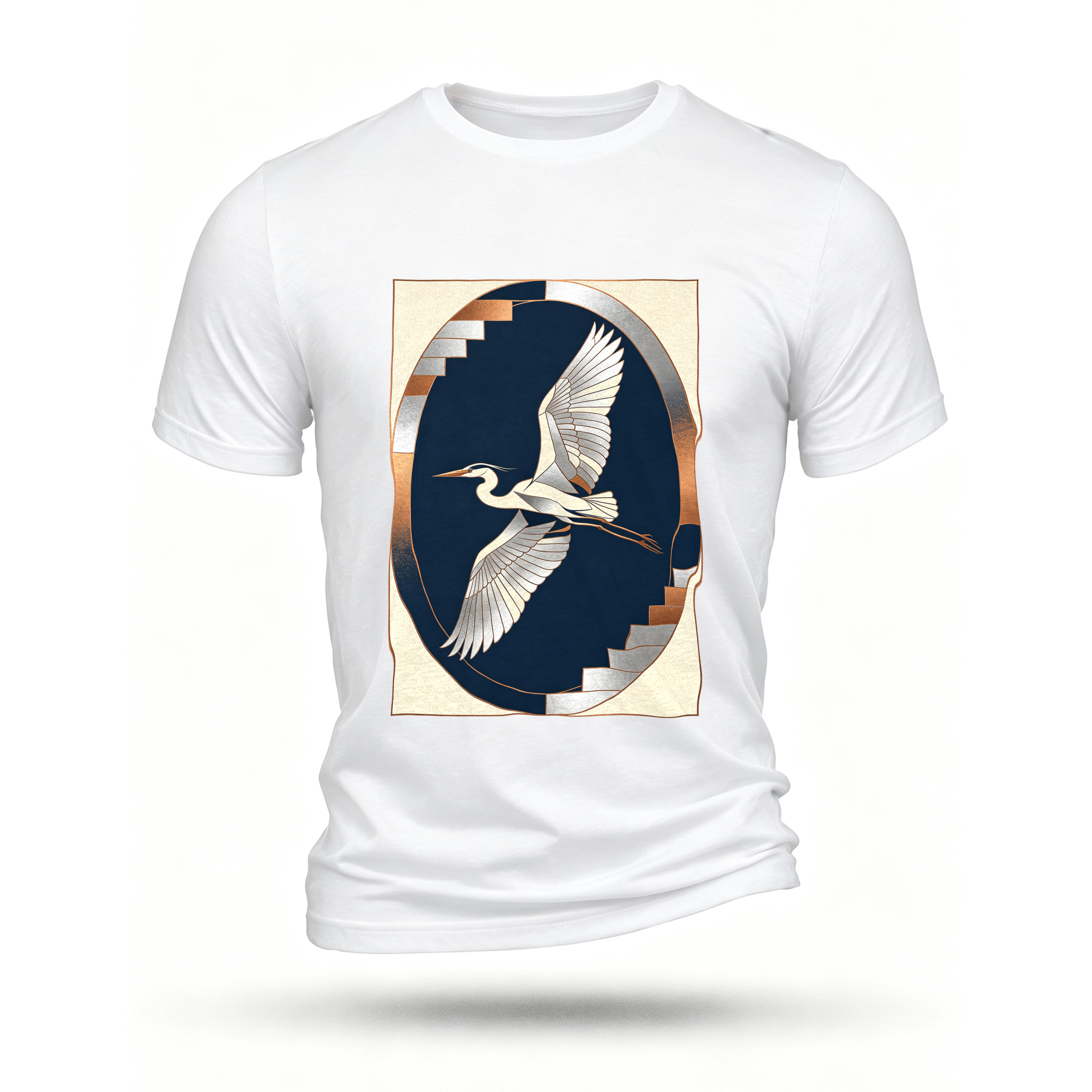 White T-shirt, front print