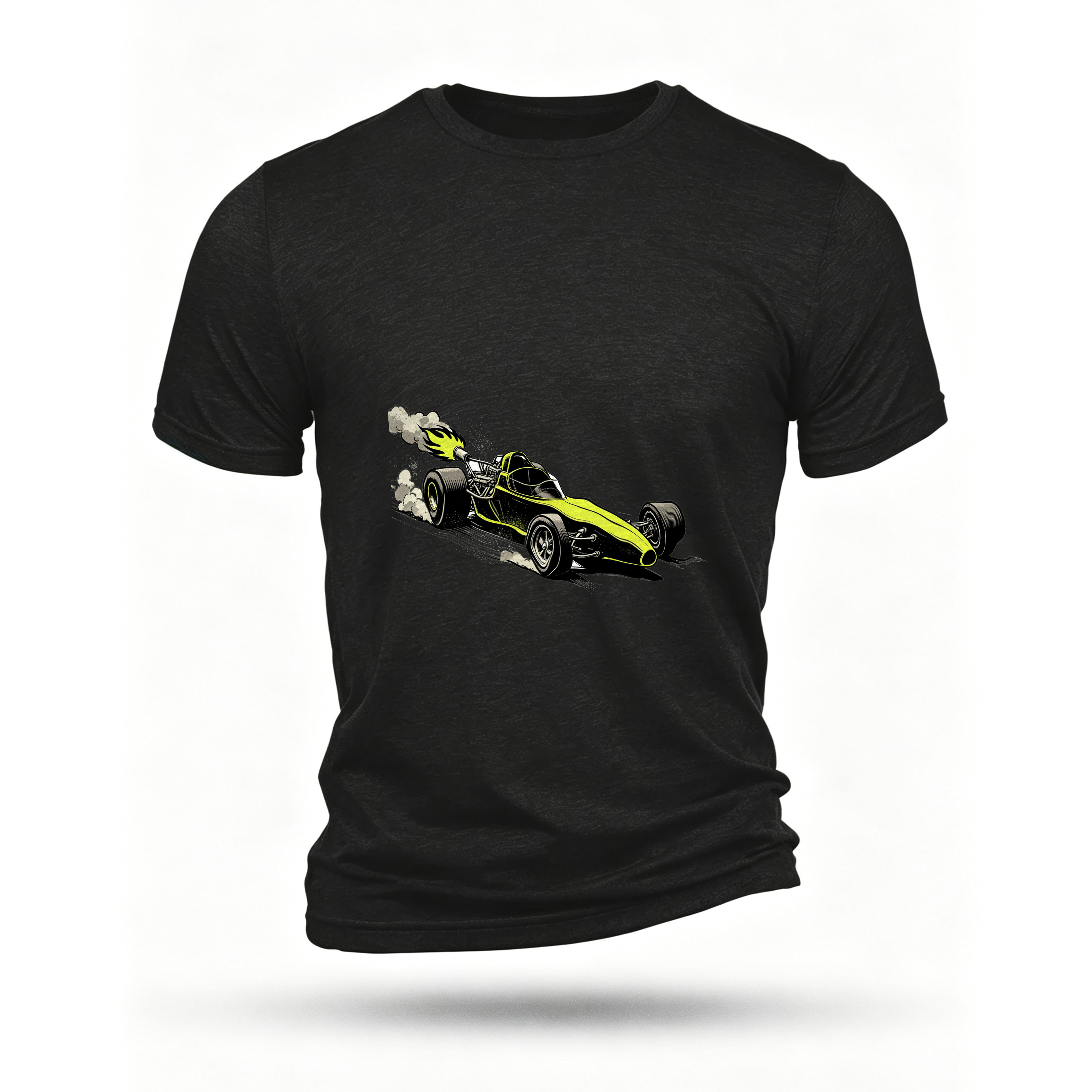 Black T-shirt, front print