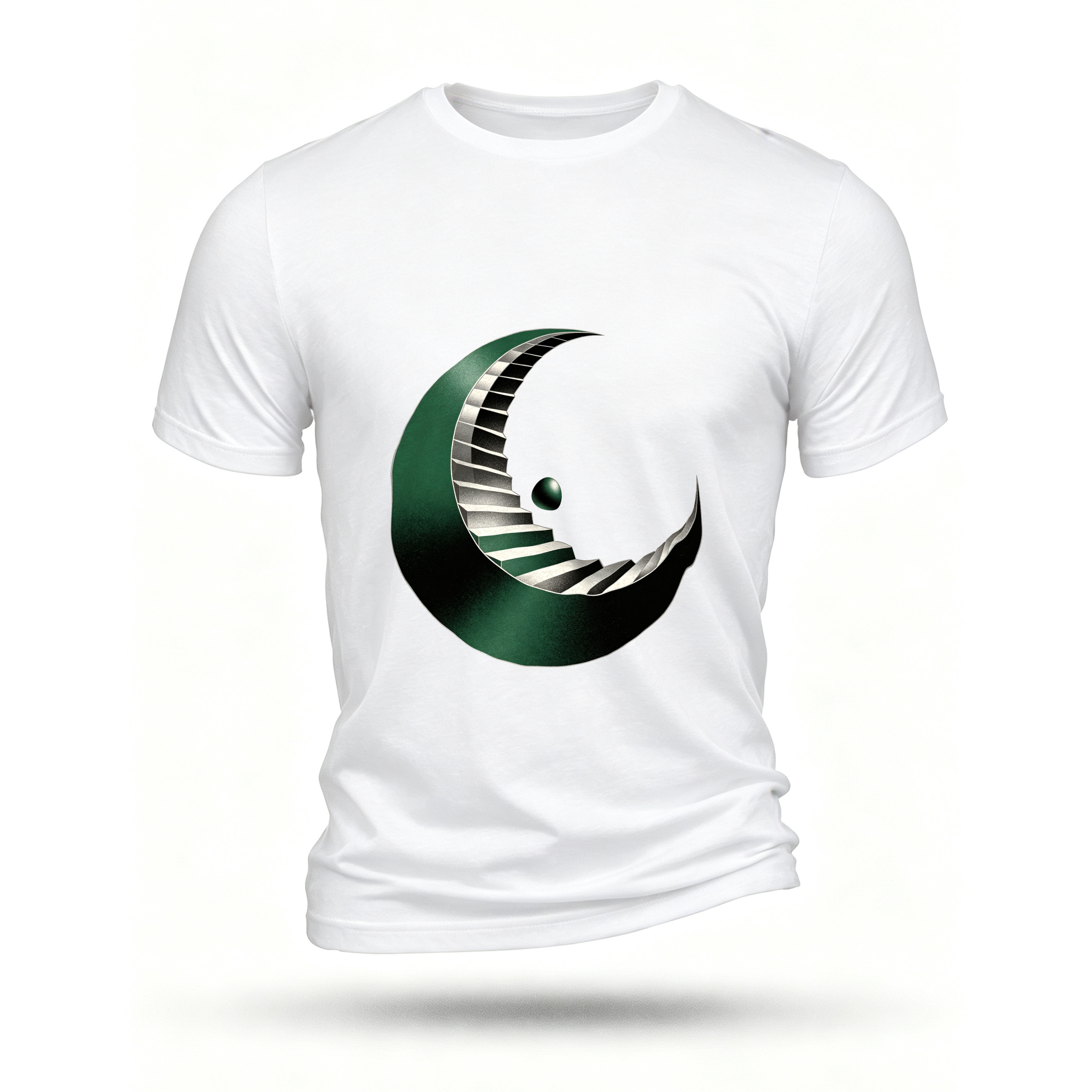 White T-shirt, front print