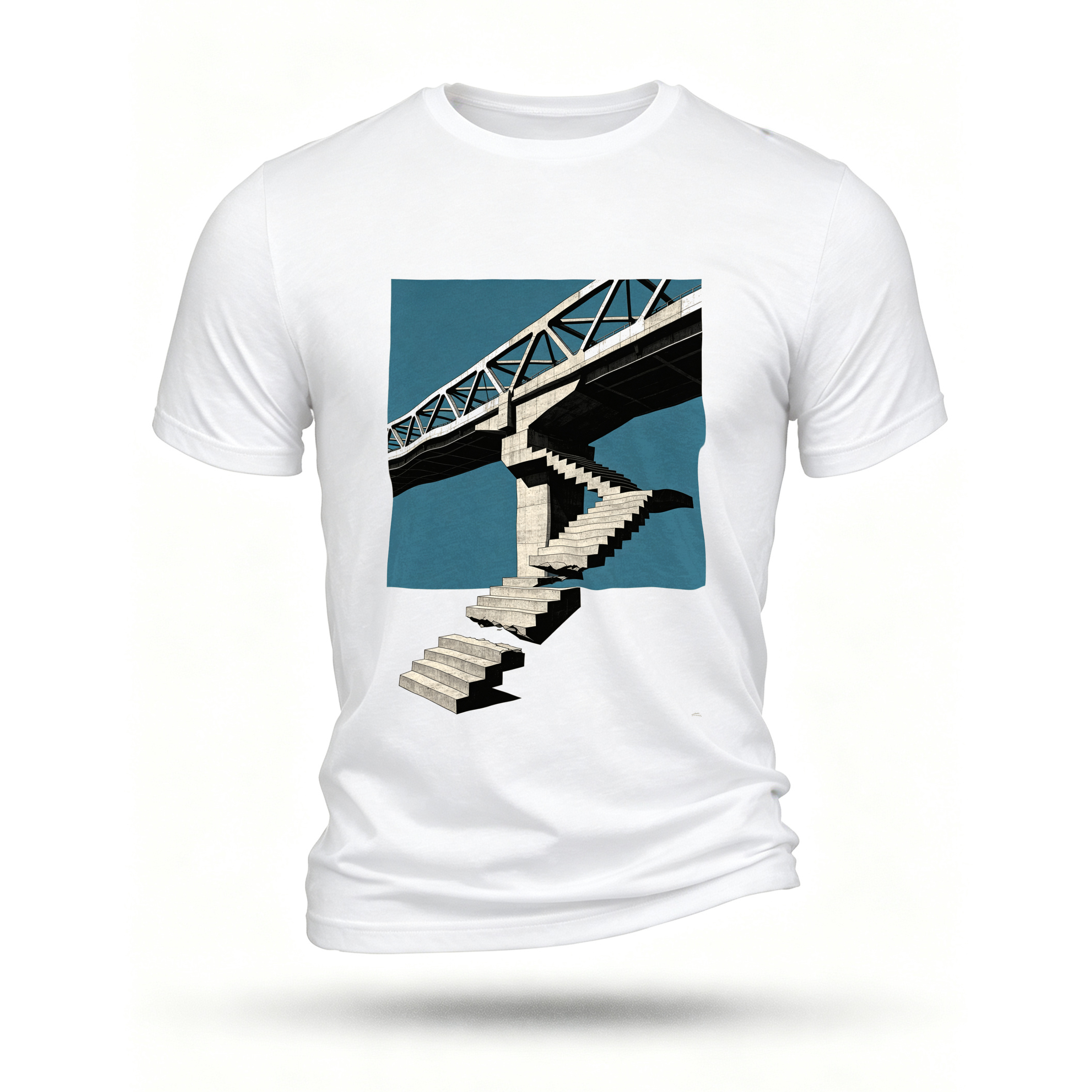 White T-shirt, front print