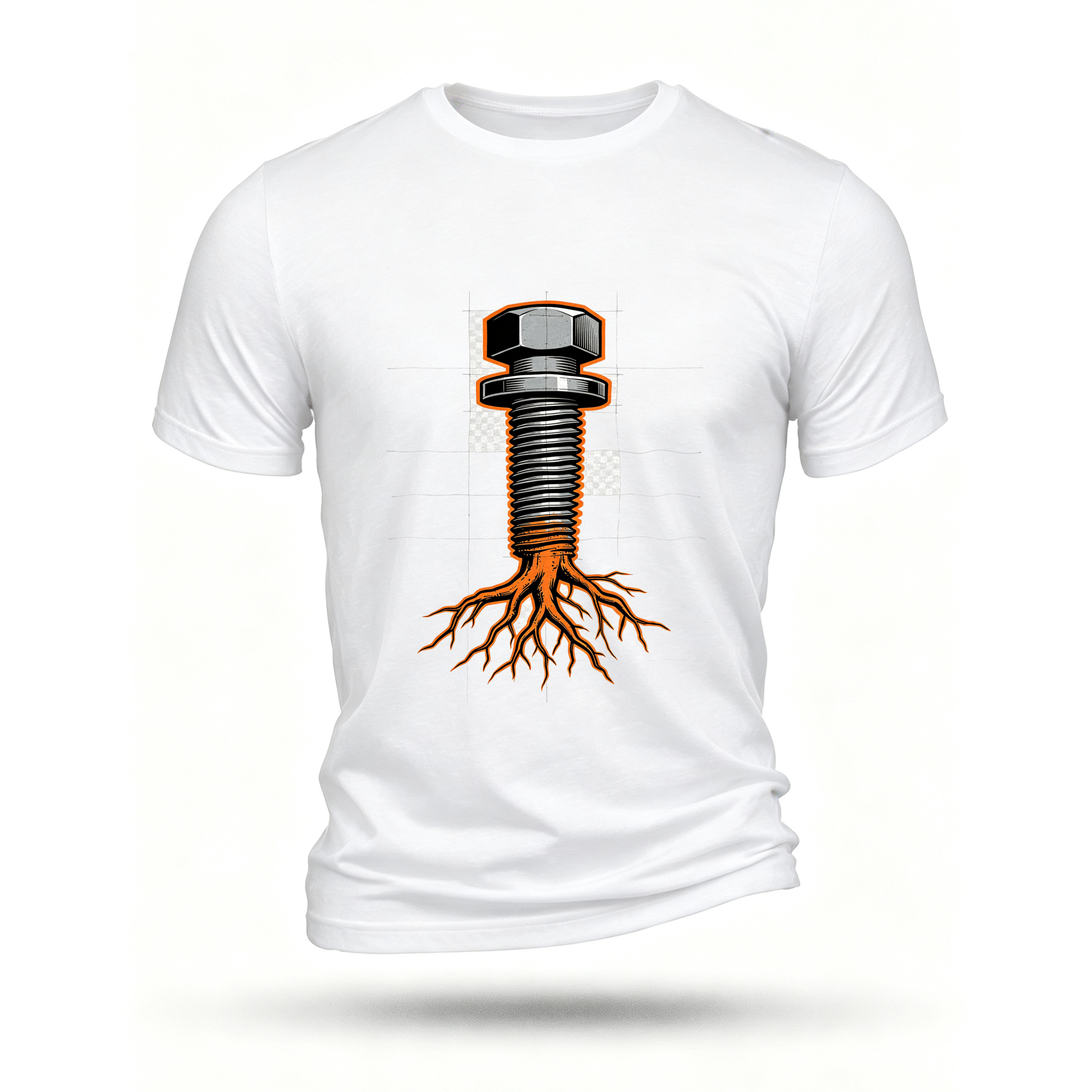 White T-shirt, front print