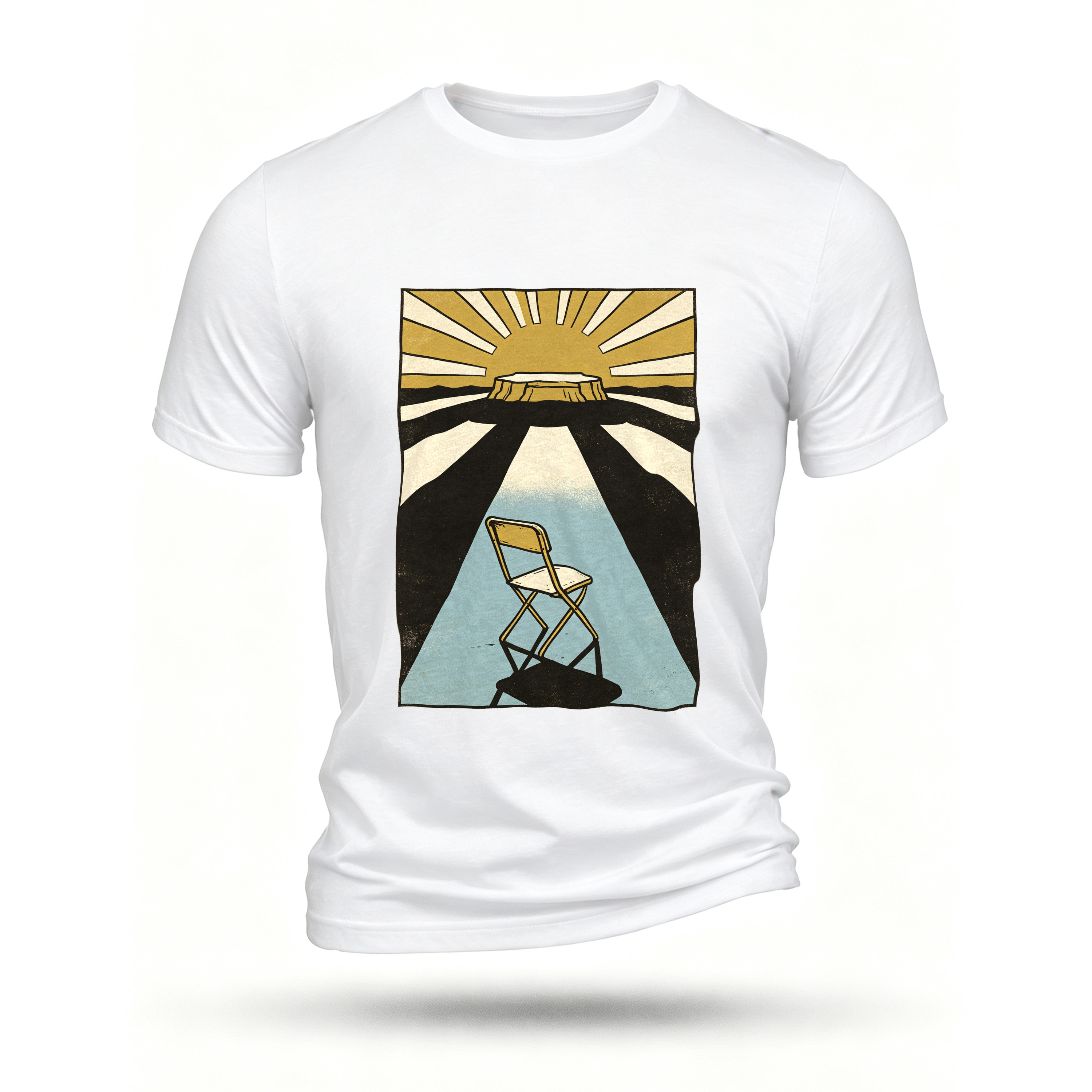 White T-shirt, front print
