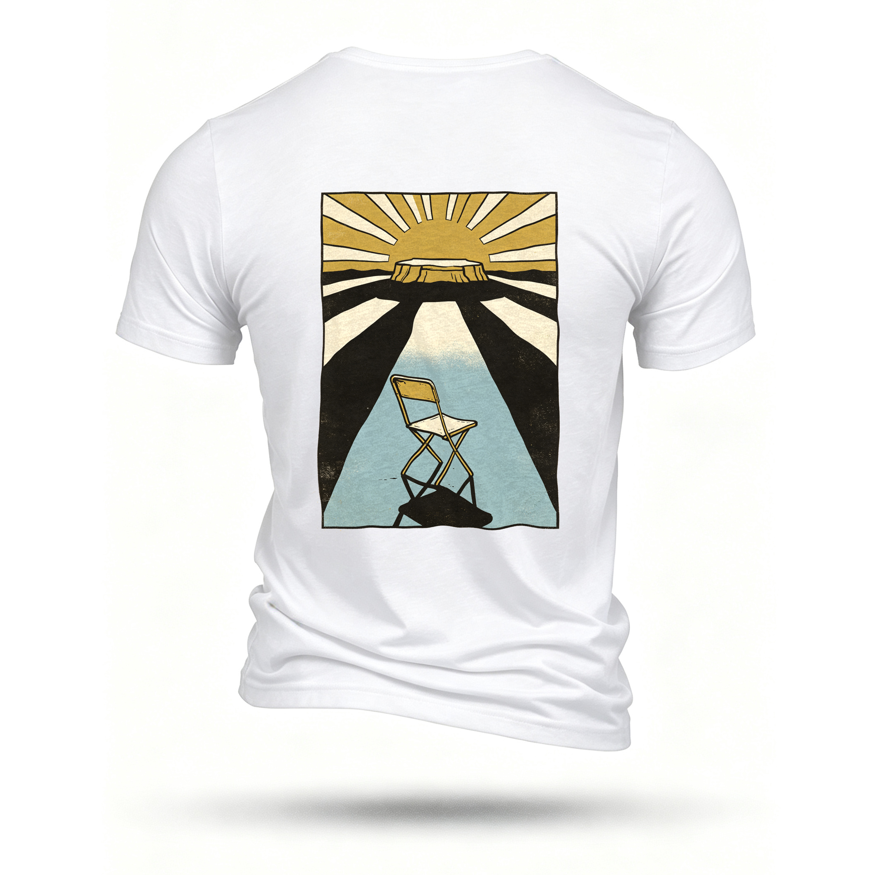 White T-shirt, back print