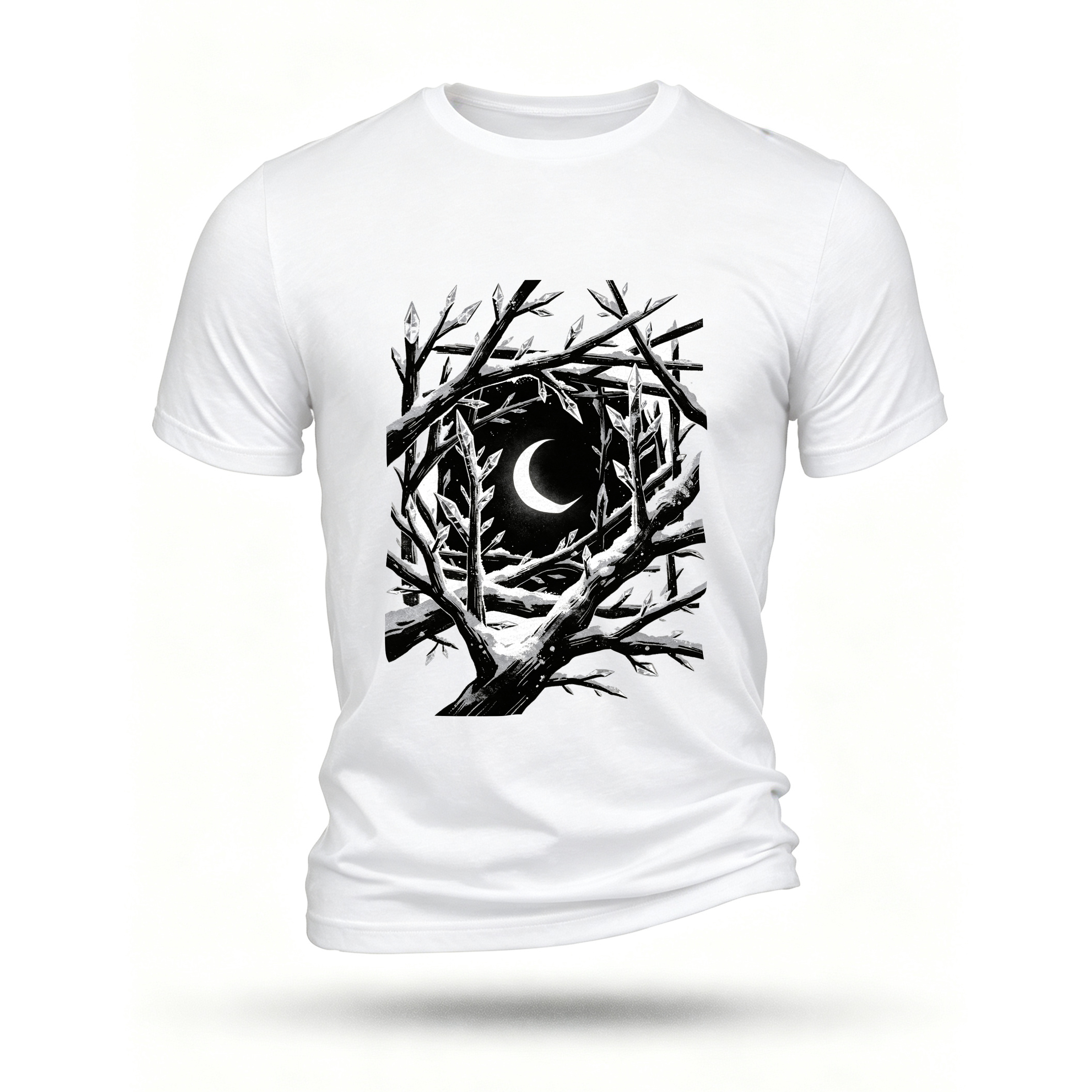 White T-shirt, front print