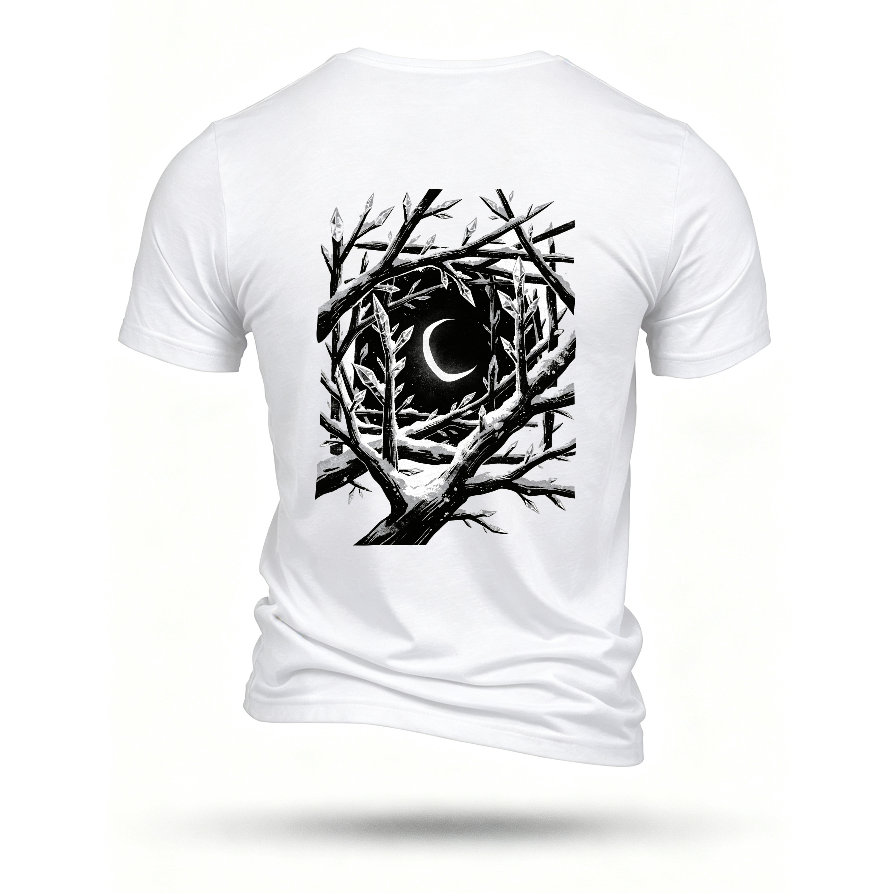 White T-shirt, back print