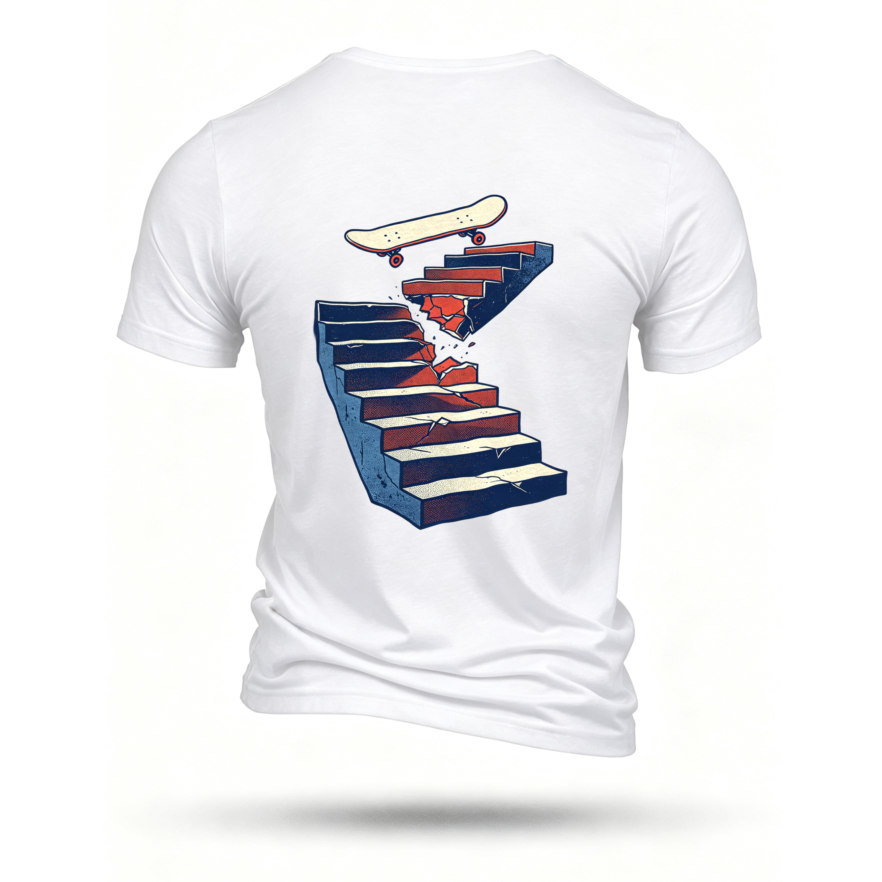 White T-shirt, back print