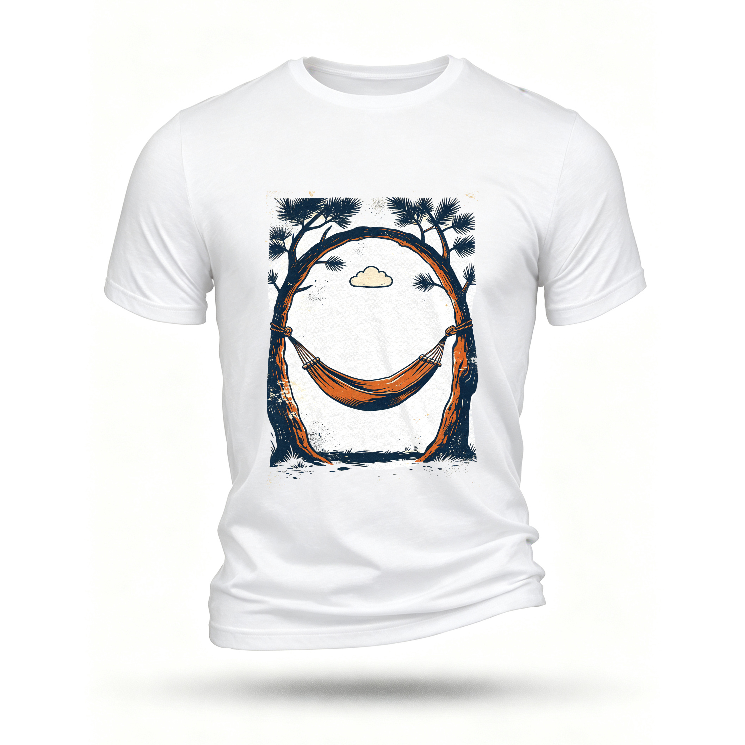 White T-shirt, front print