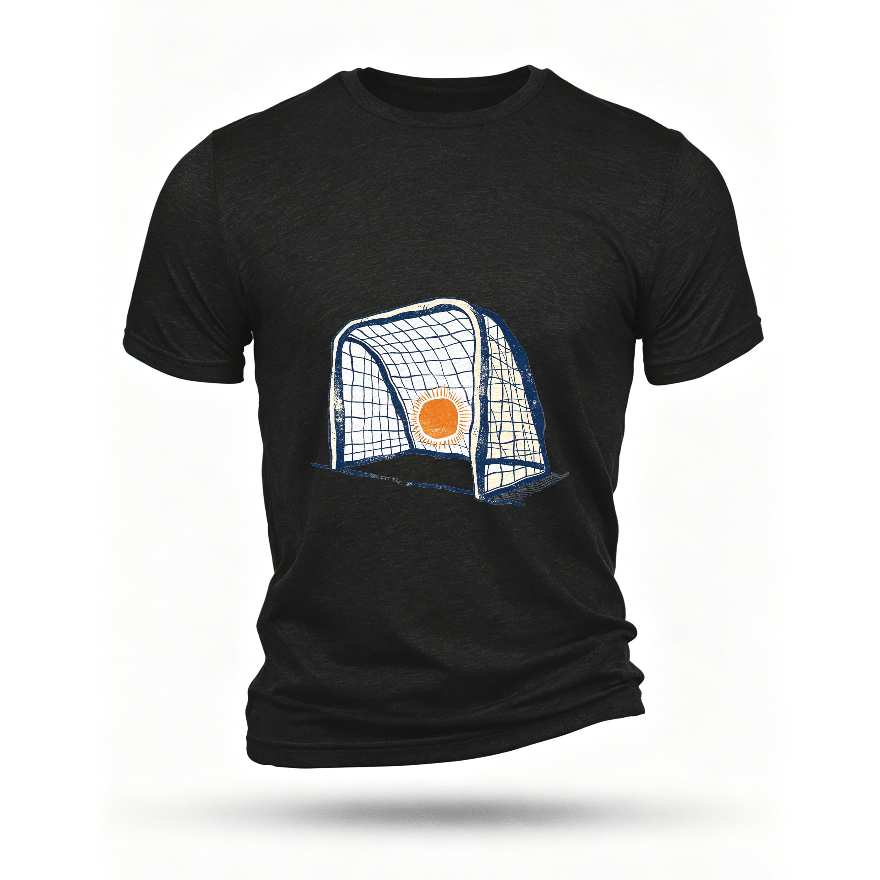Black T-shirt, front print