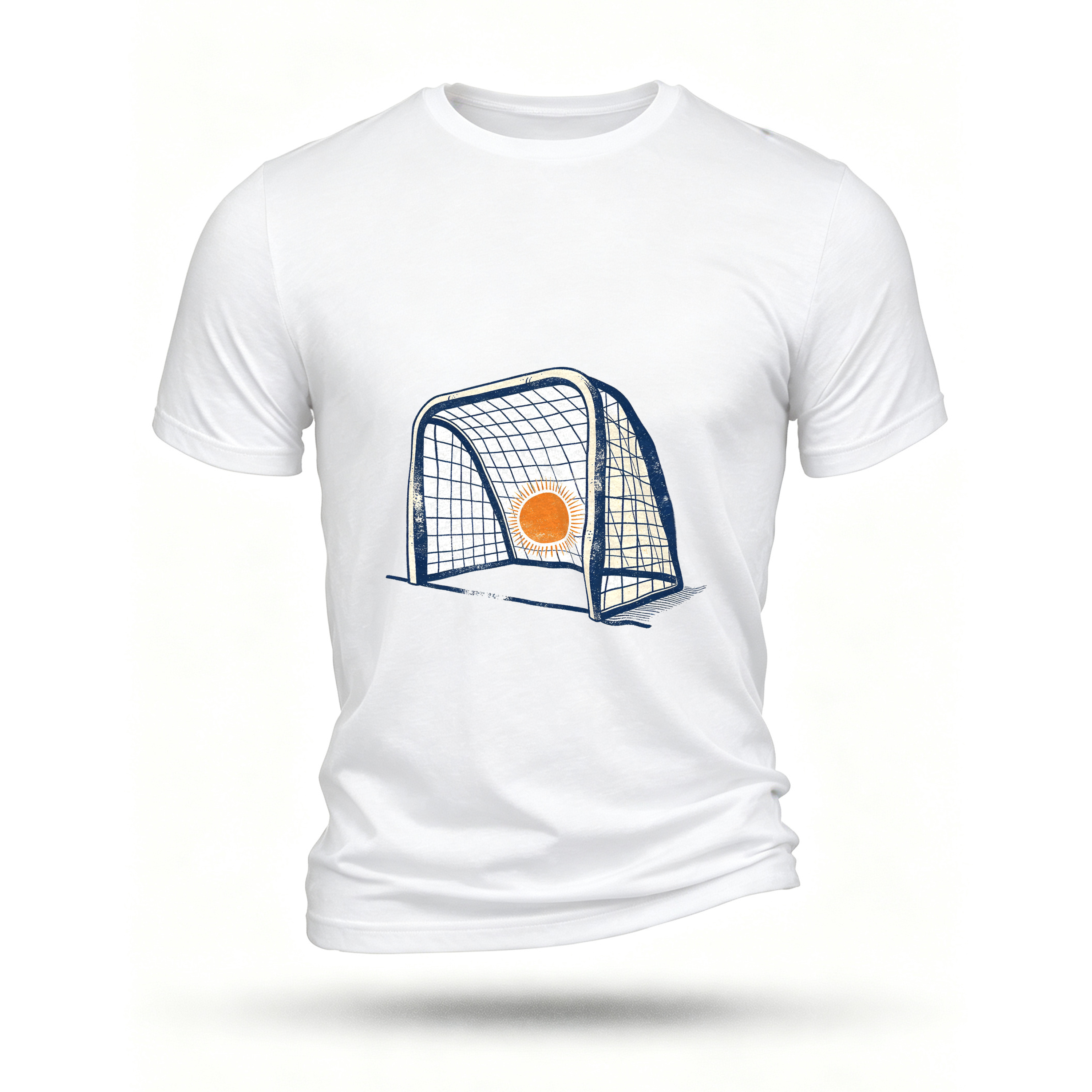 White T-shirt, front print