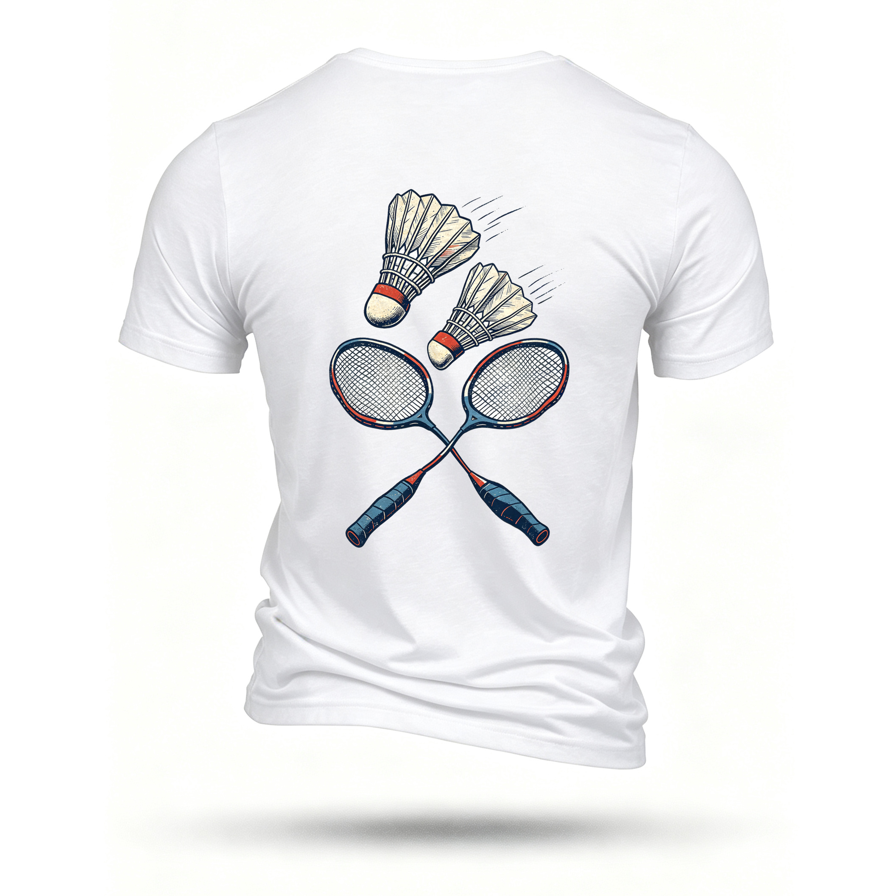 White T-shirt, back print