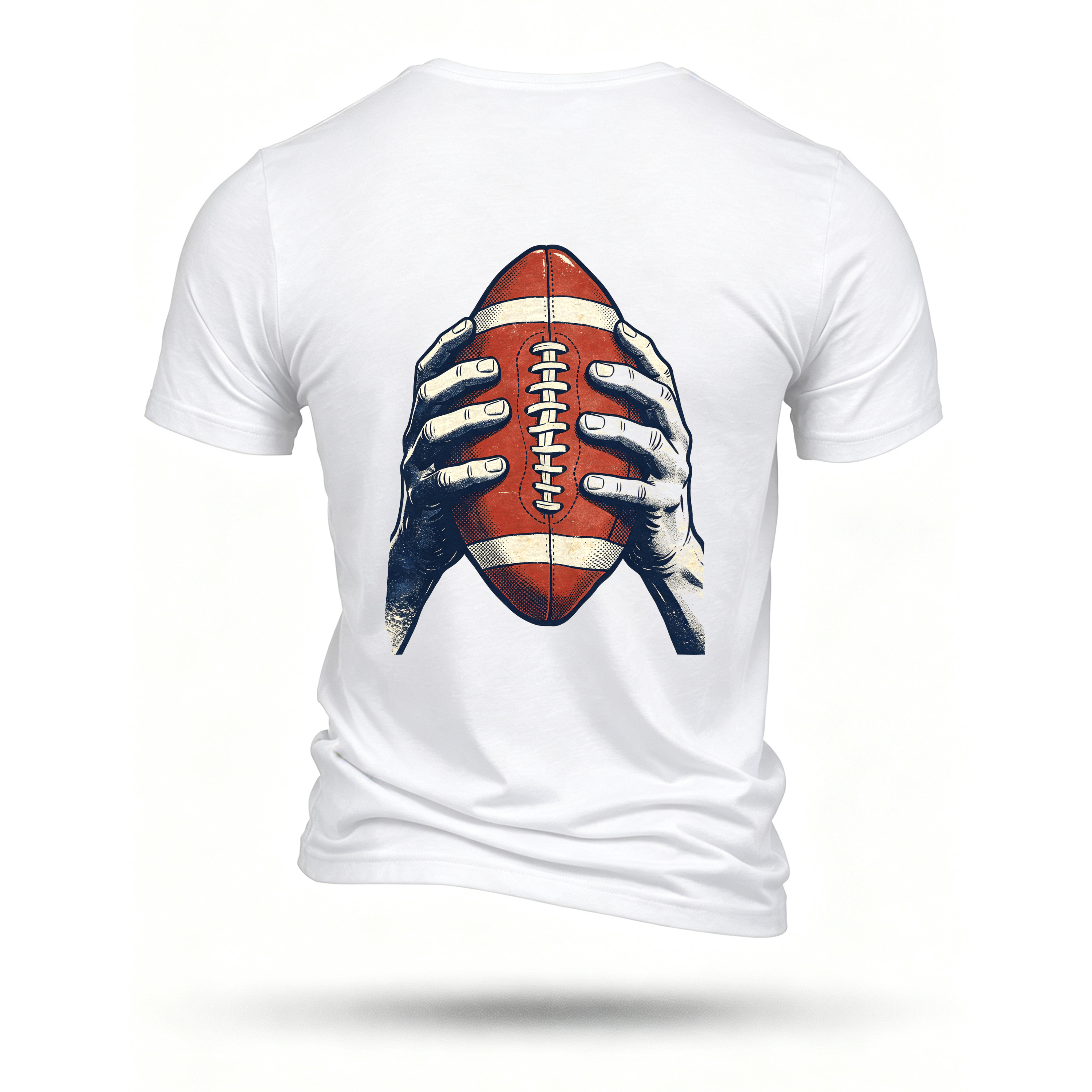 White T-shirt, back print