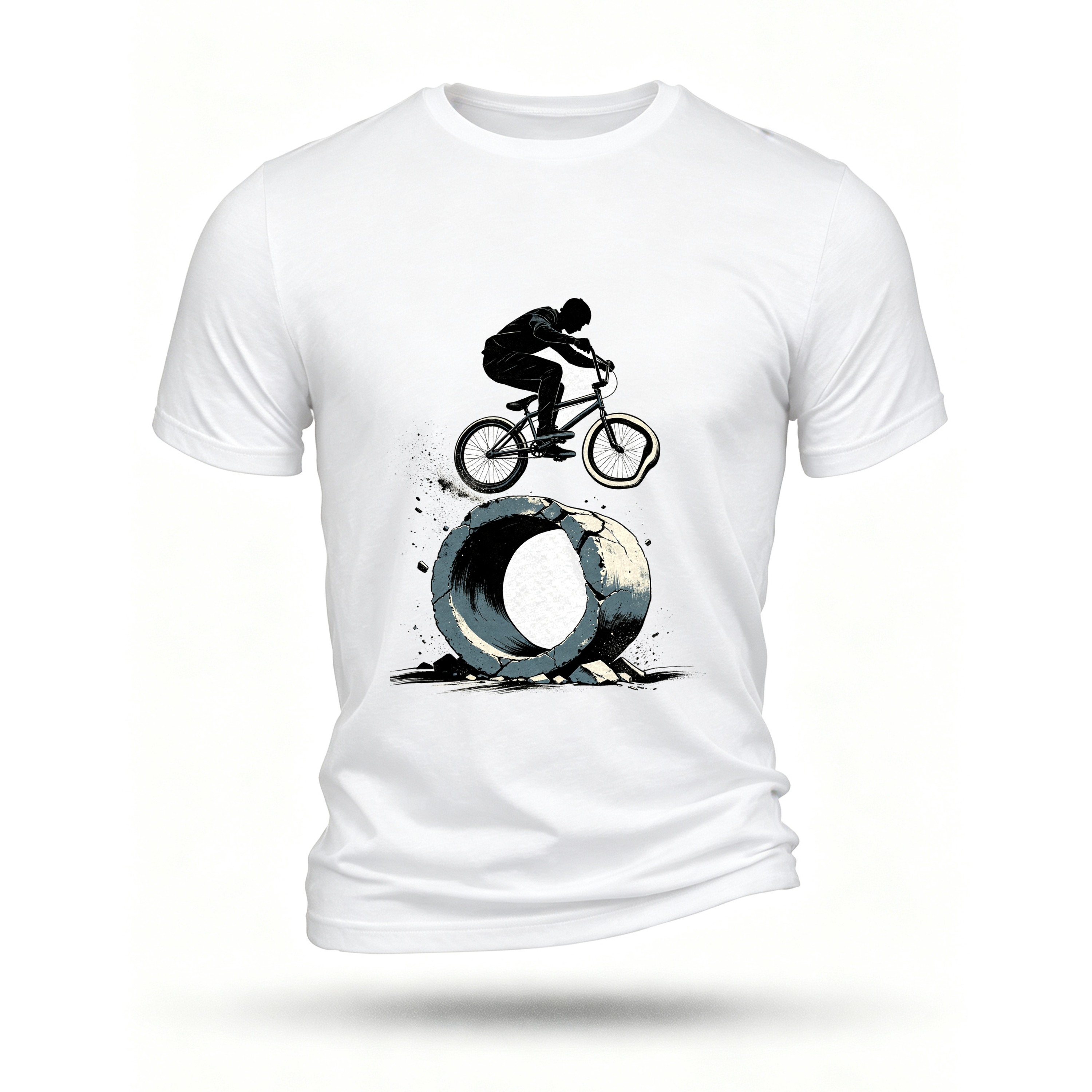 White T-shirt, front print