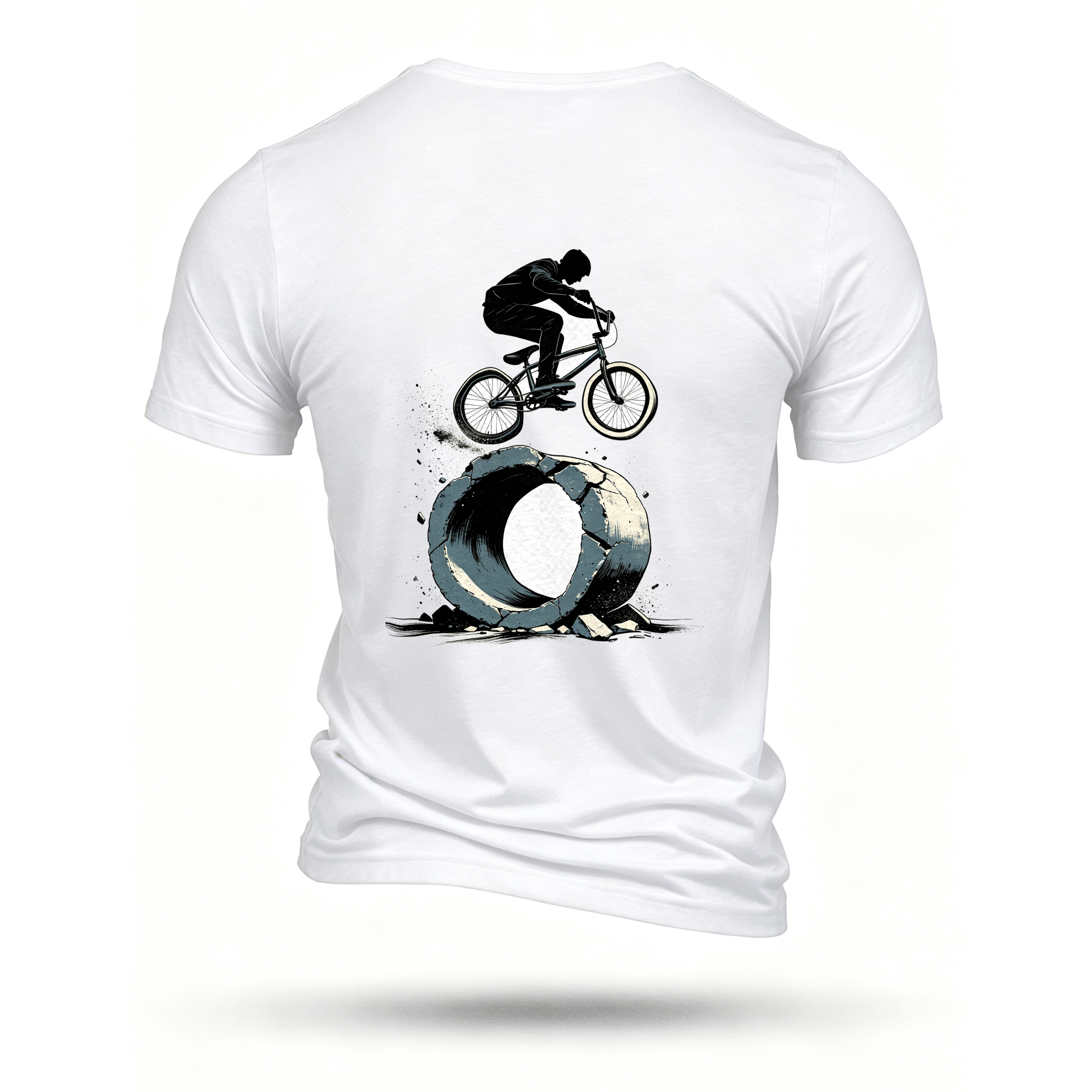 White T-shirt, back print
