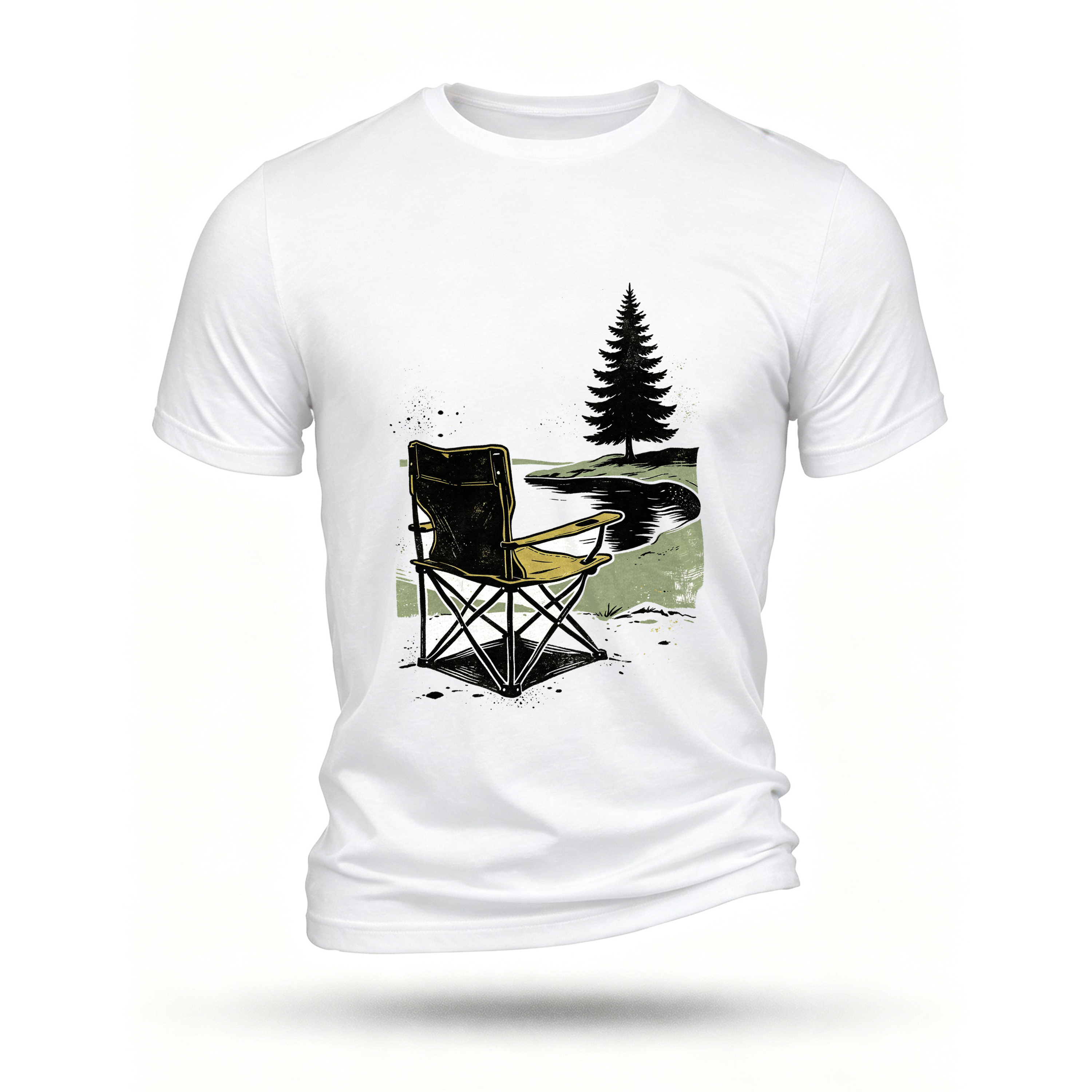 White T-shirt, front print