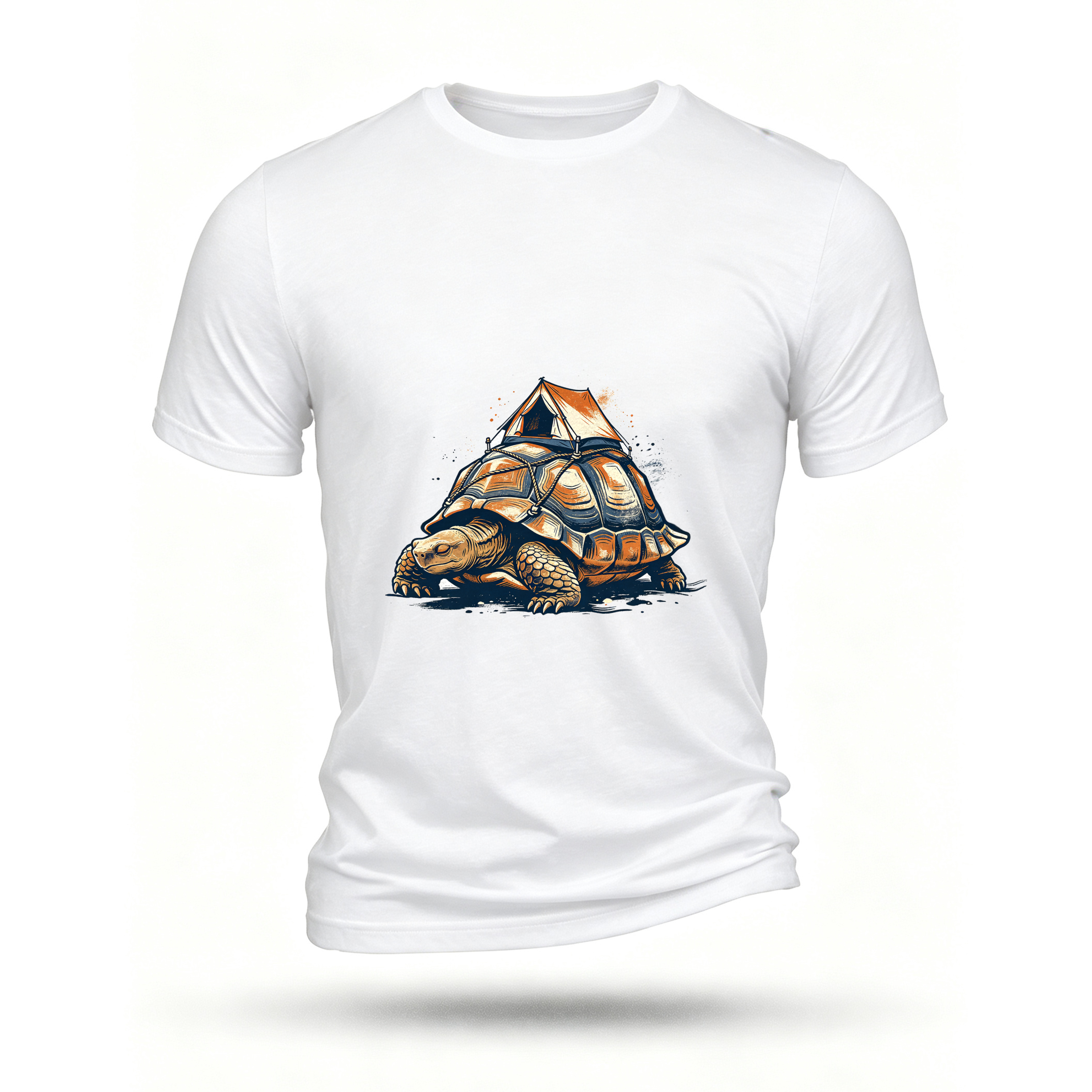 White T-shirt, front print