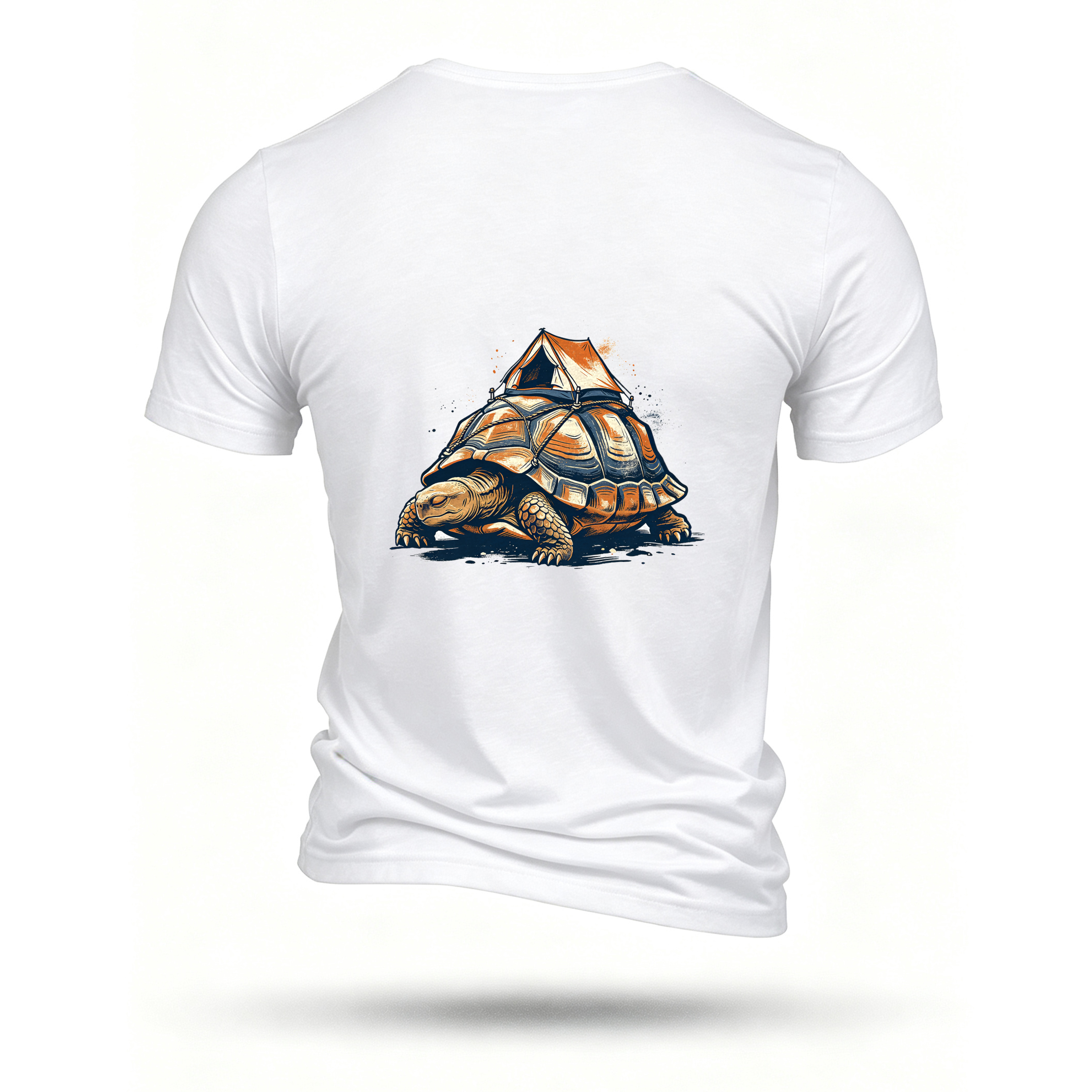 White T-shirt, back print