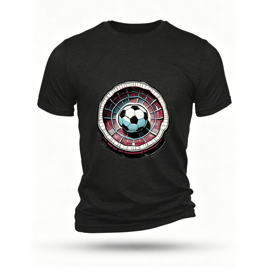 Black T-shirt, front print