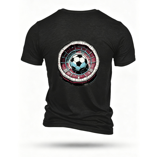 Black T-shirt, back print