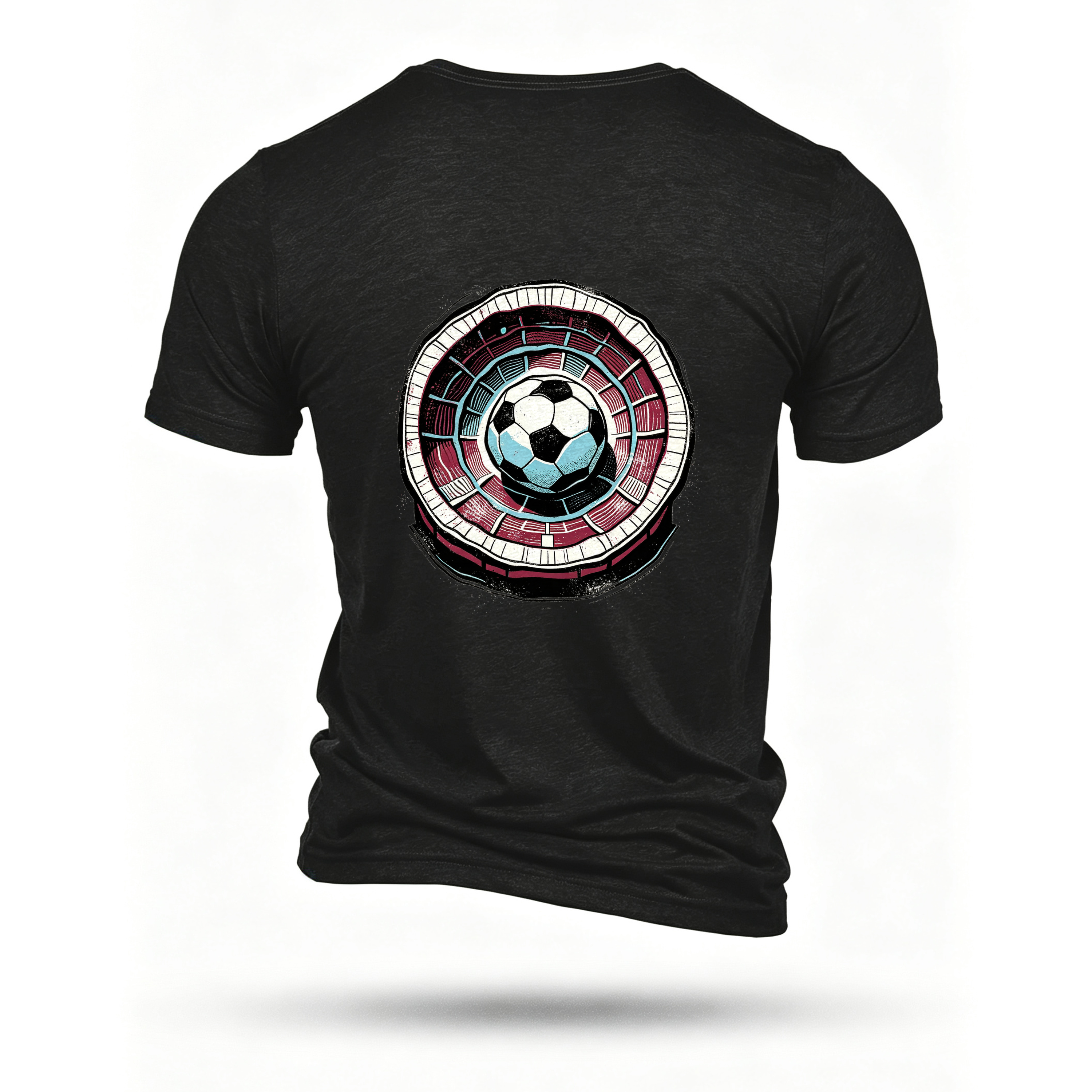 Black T-shirt, back print