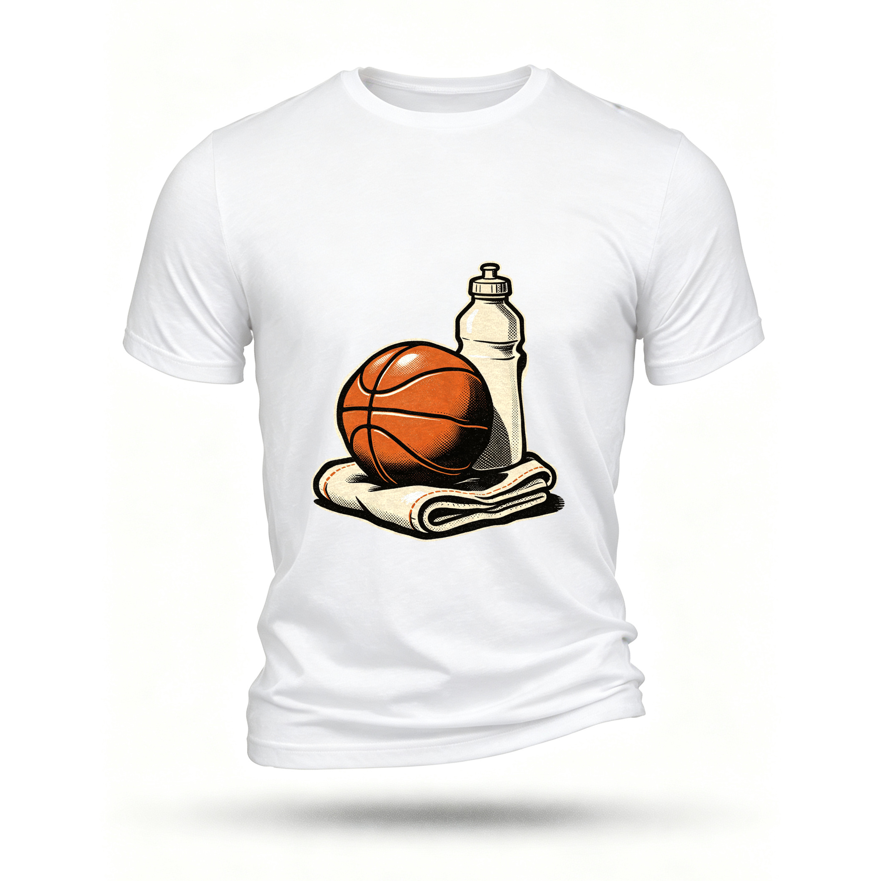 White T-shirt, front print