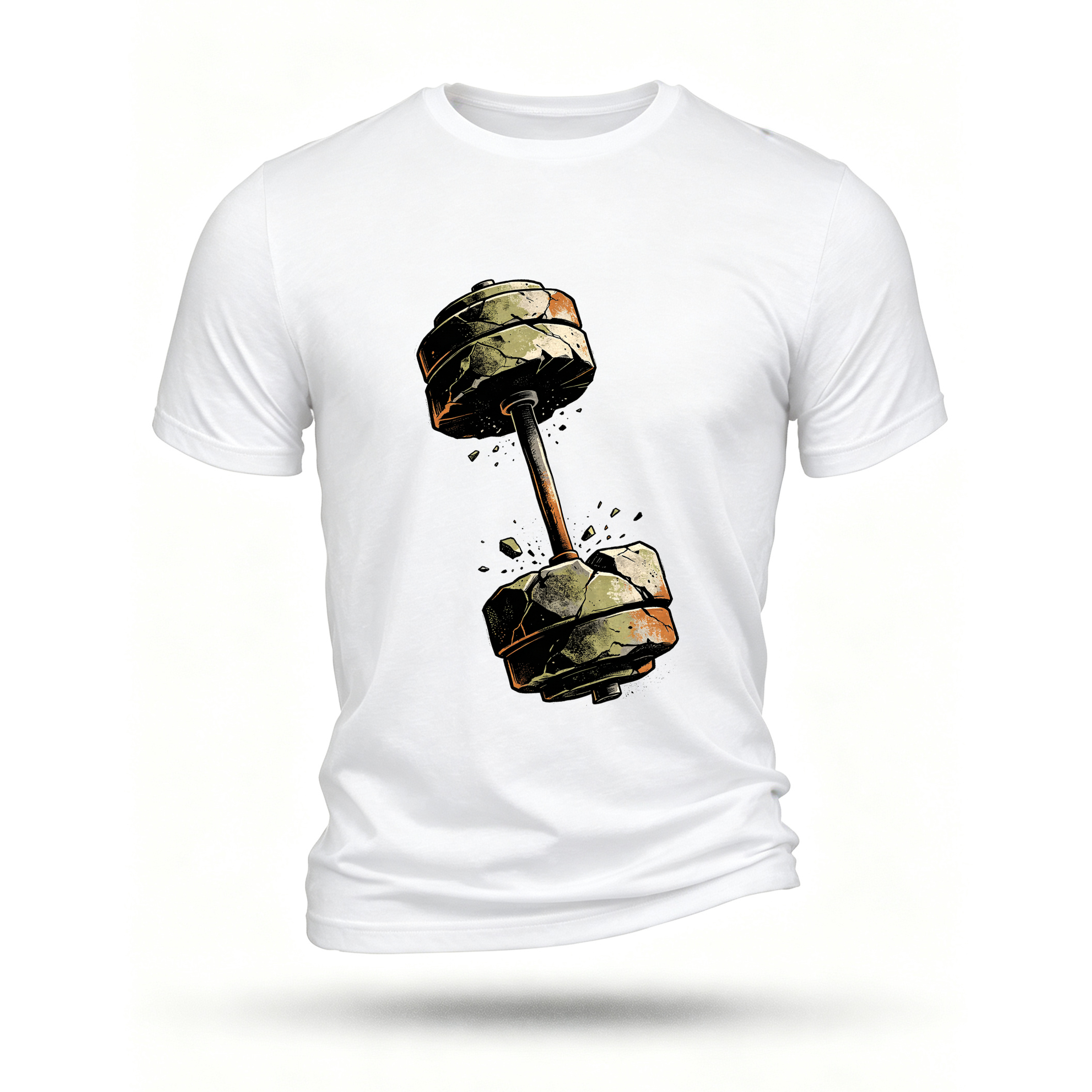 White T-shirt, front print