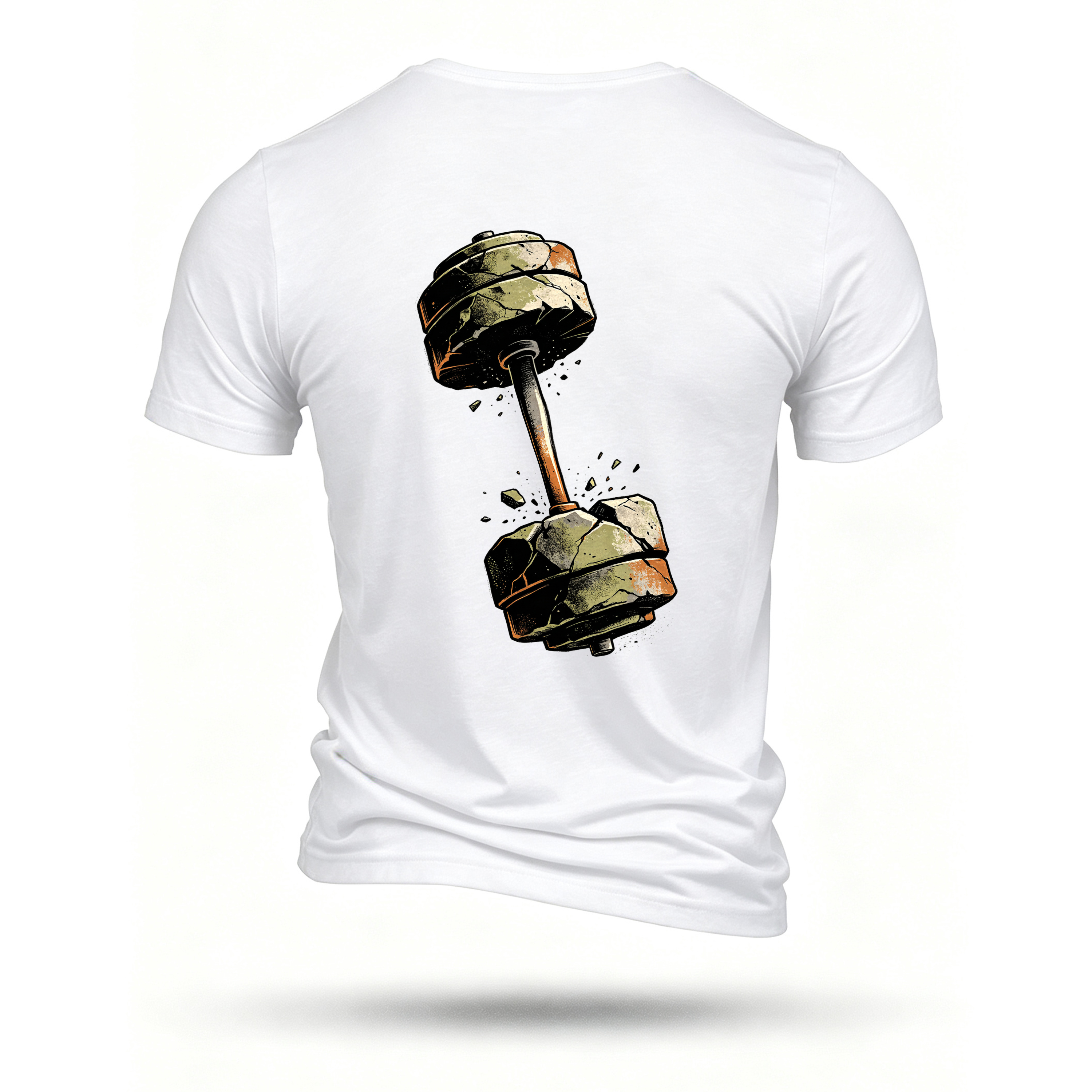 White T-shirt, back print