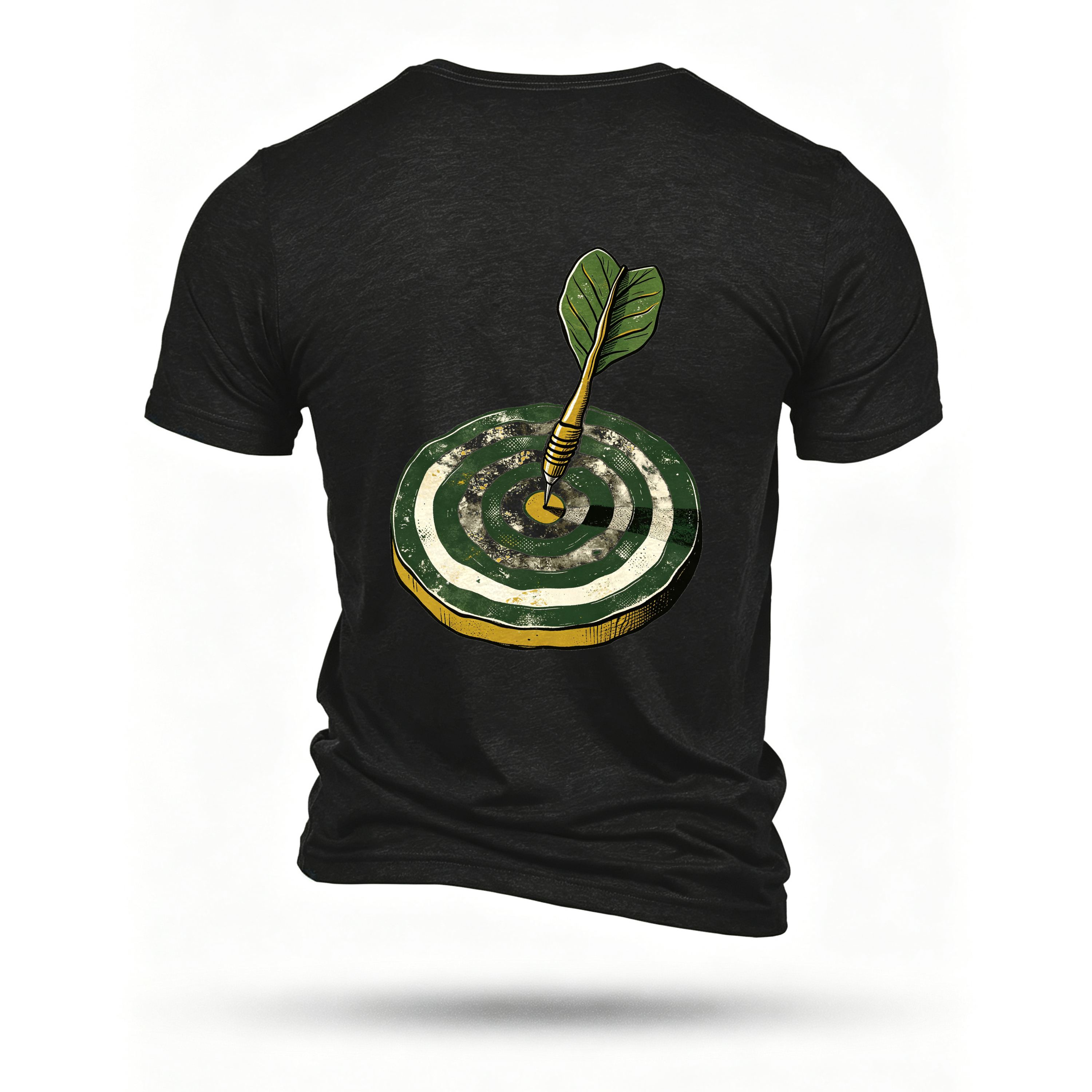 Black T-shirt, back print