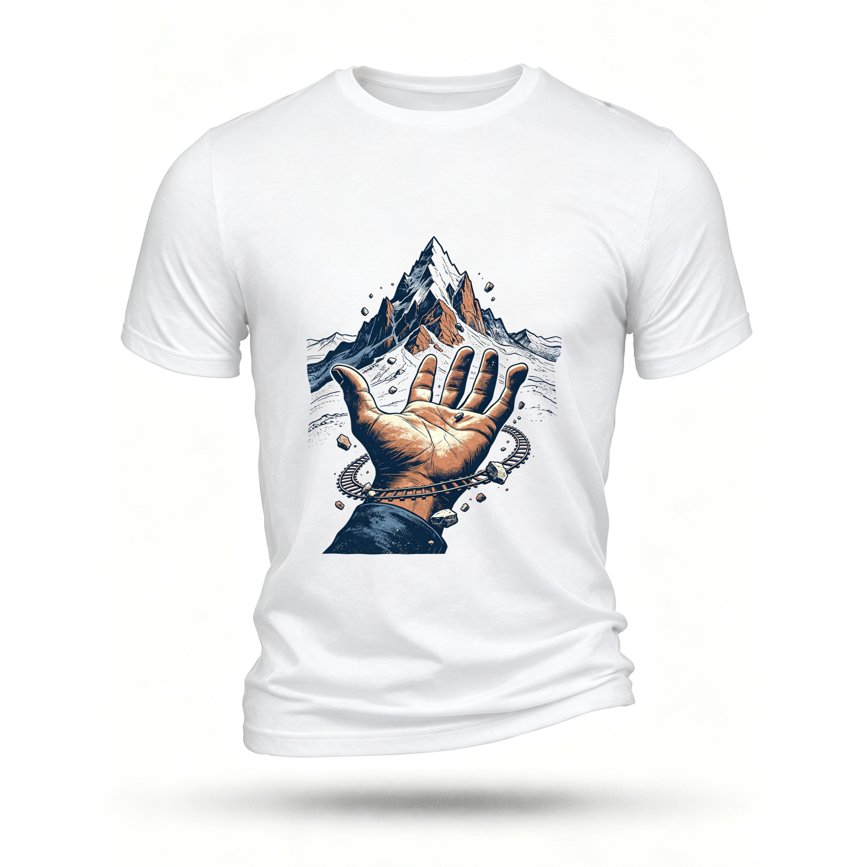 White T-shirt, front print