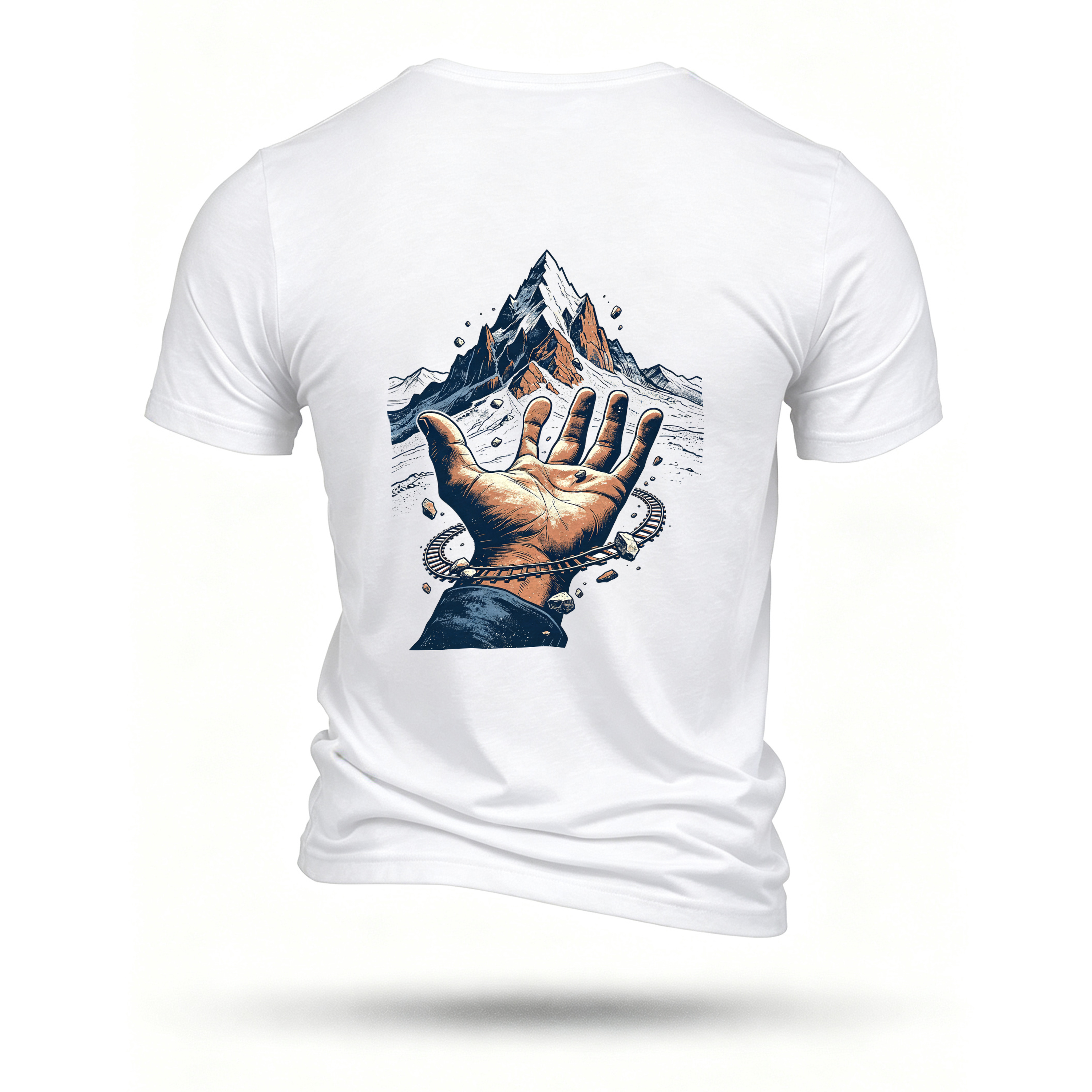 White T-shirt, back print