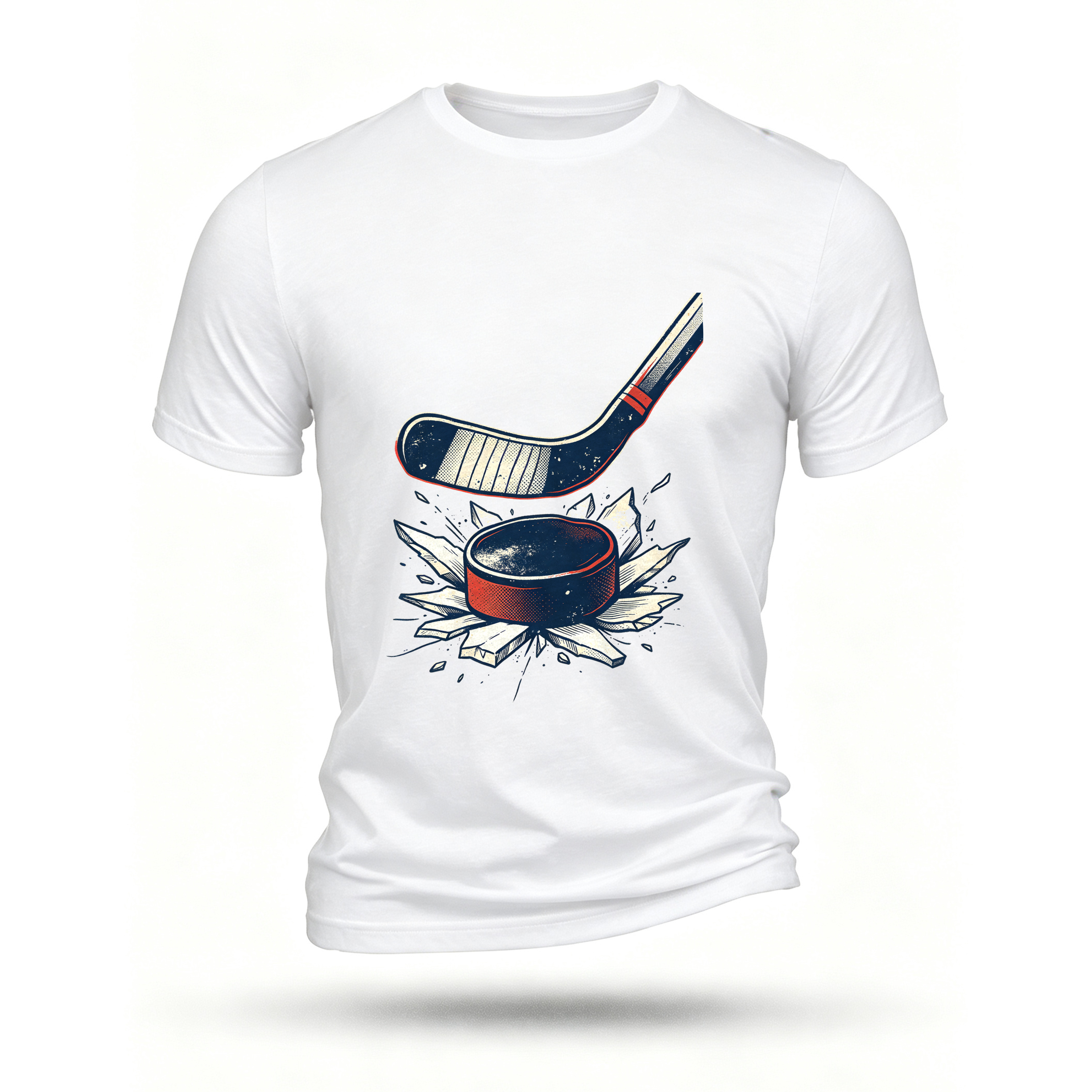 White T-shirt, front print